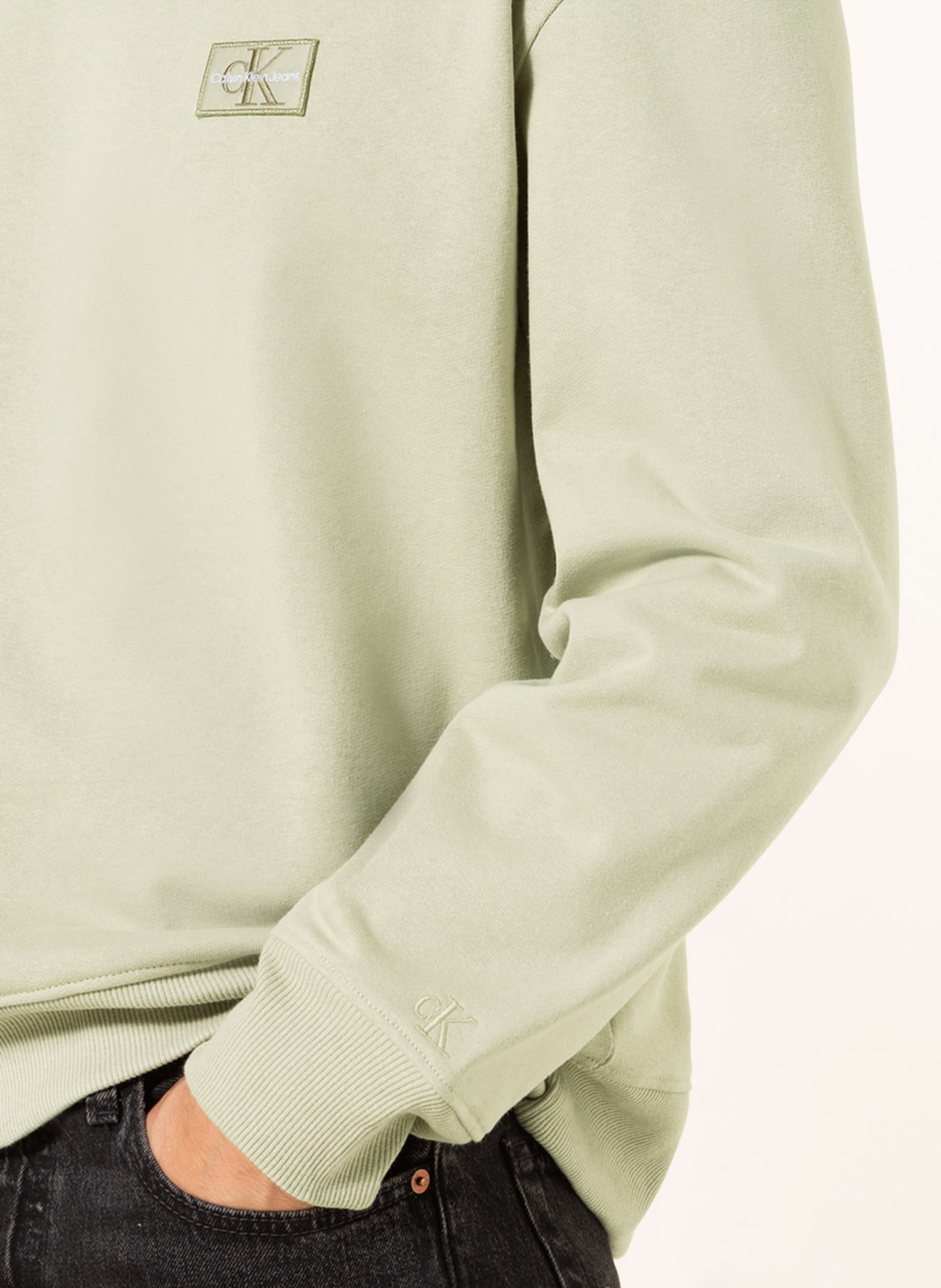 Calvin Klein Jeans Sweatshirt, Farbe: HELLGRÜN (Bild 4)