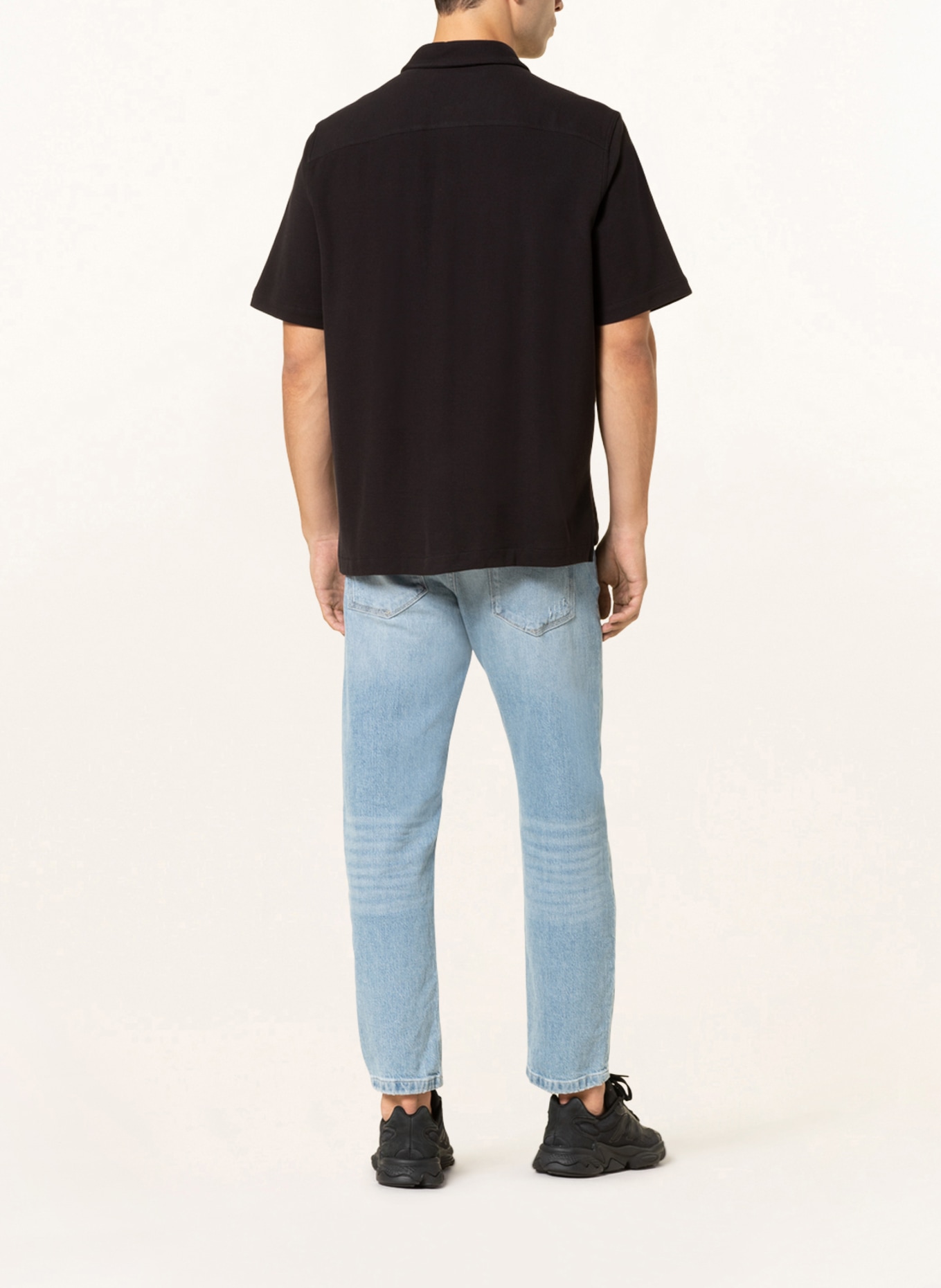 Calvin Klein Jeans Kurzarm-Hemd Relaxed Fit, Farbe: SCHWARZ (Bild 3)
