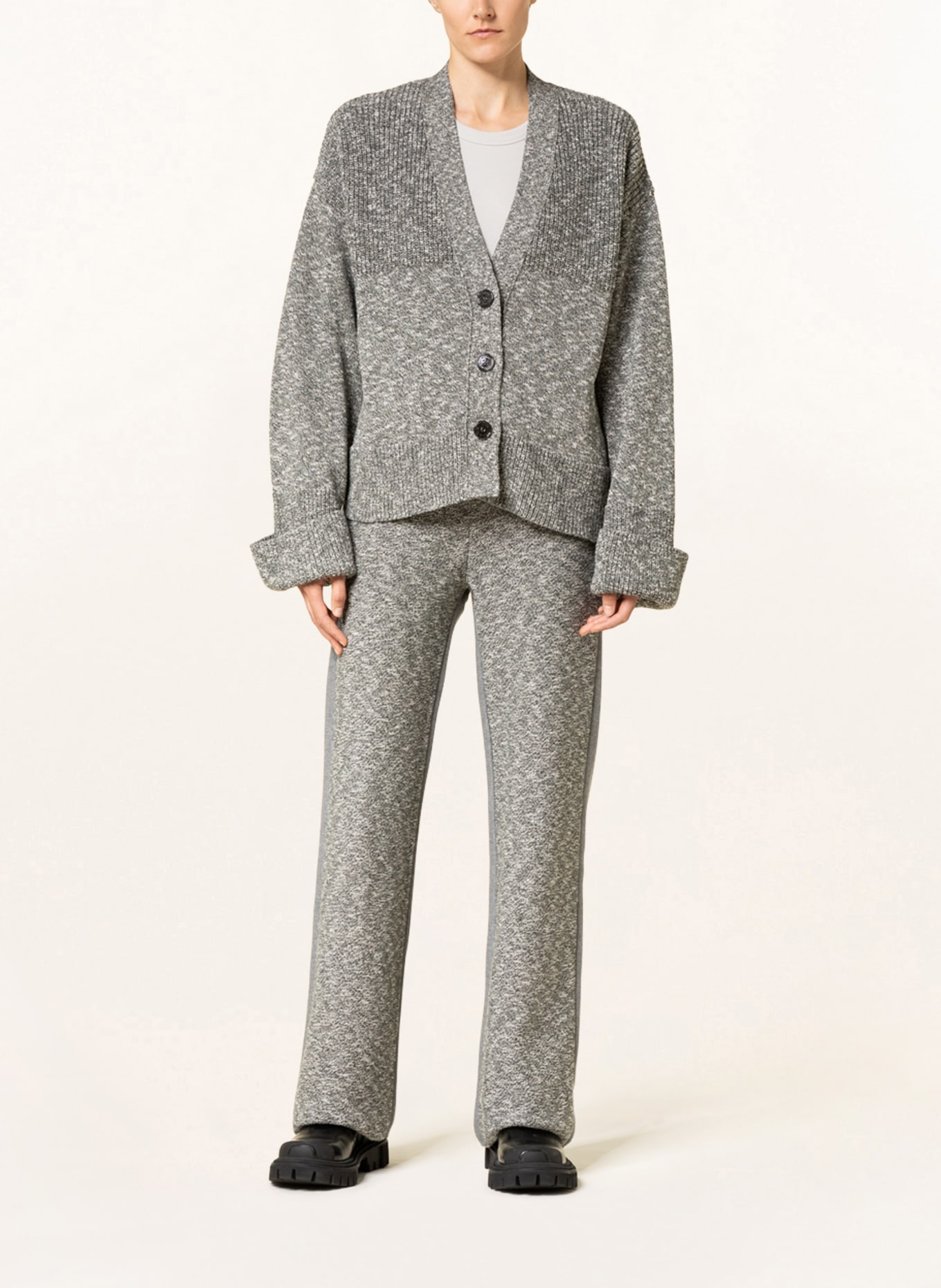 Off-White Knit trousers, Color: DARK GRAY (Image 2)