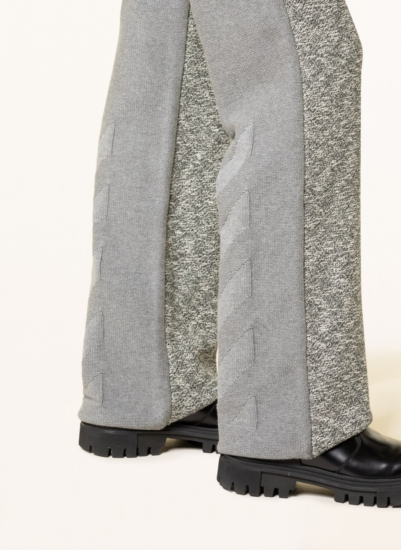 Off-White Knit trousers, Color: DARK GRAY (Image 5)