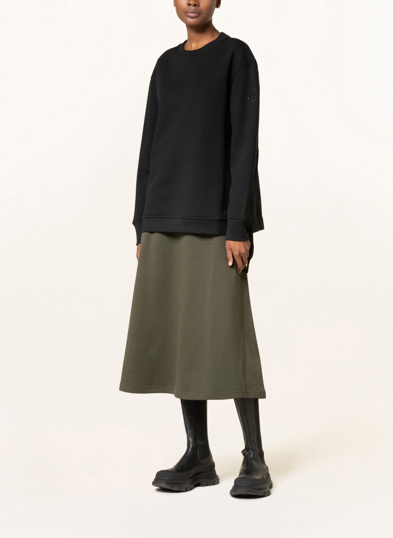 MONCLER Sweat skirt , Color: DARK GREEN (Image 2)
