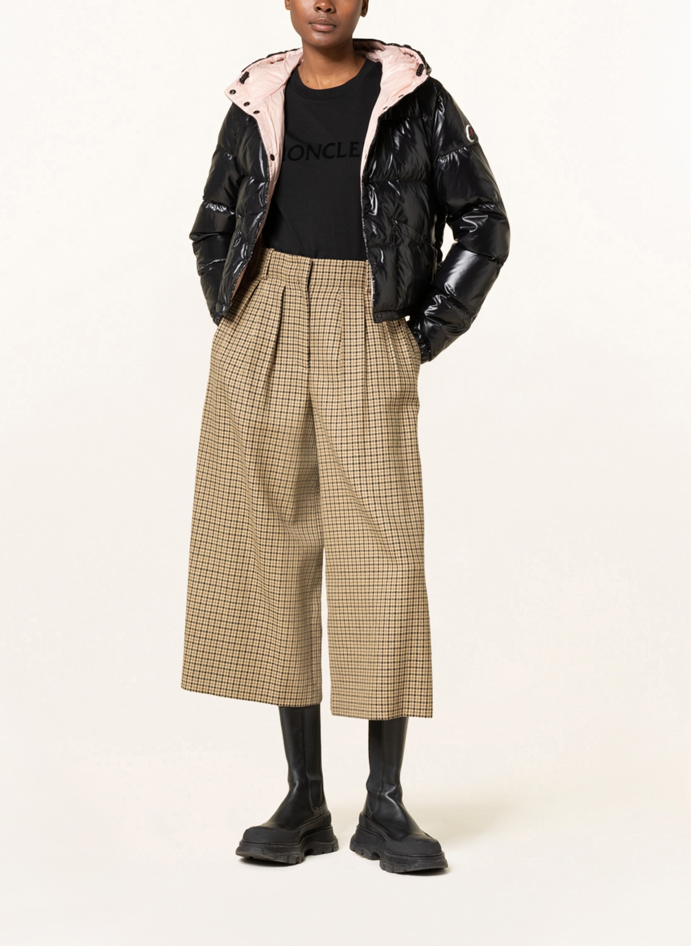 MONCLER Culotte kalhoty , Barva: BÉŽOVÁ/ ČERNÁ (Obrázek 2)