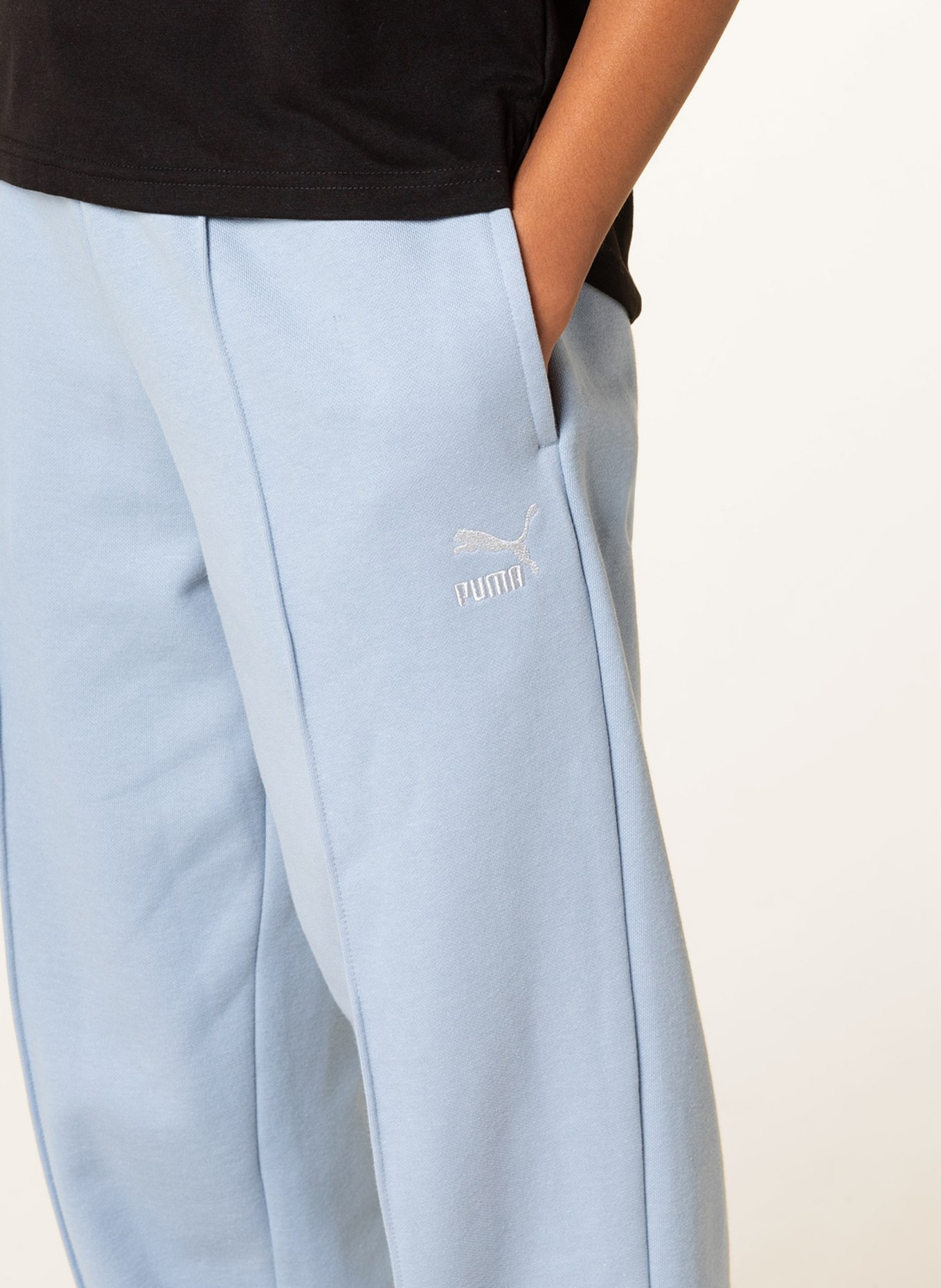 PUMA Sweatpants CLASSICS, Color: LIGHT BLUE (Image 5)