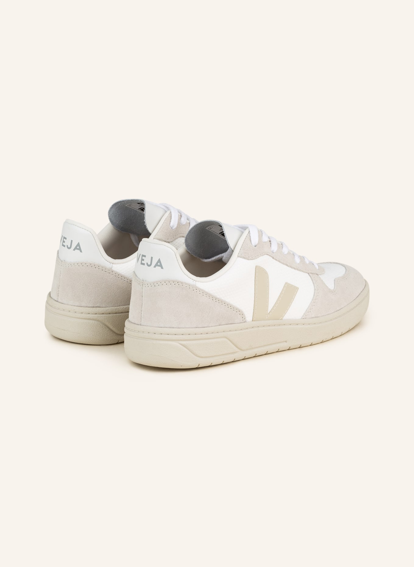 VEJA Sneakers V-10 B-MESH, Color: WHITE/ CREAM (Image 2)