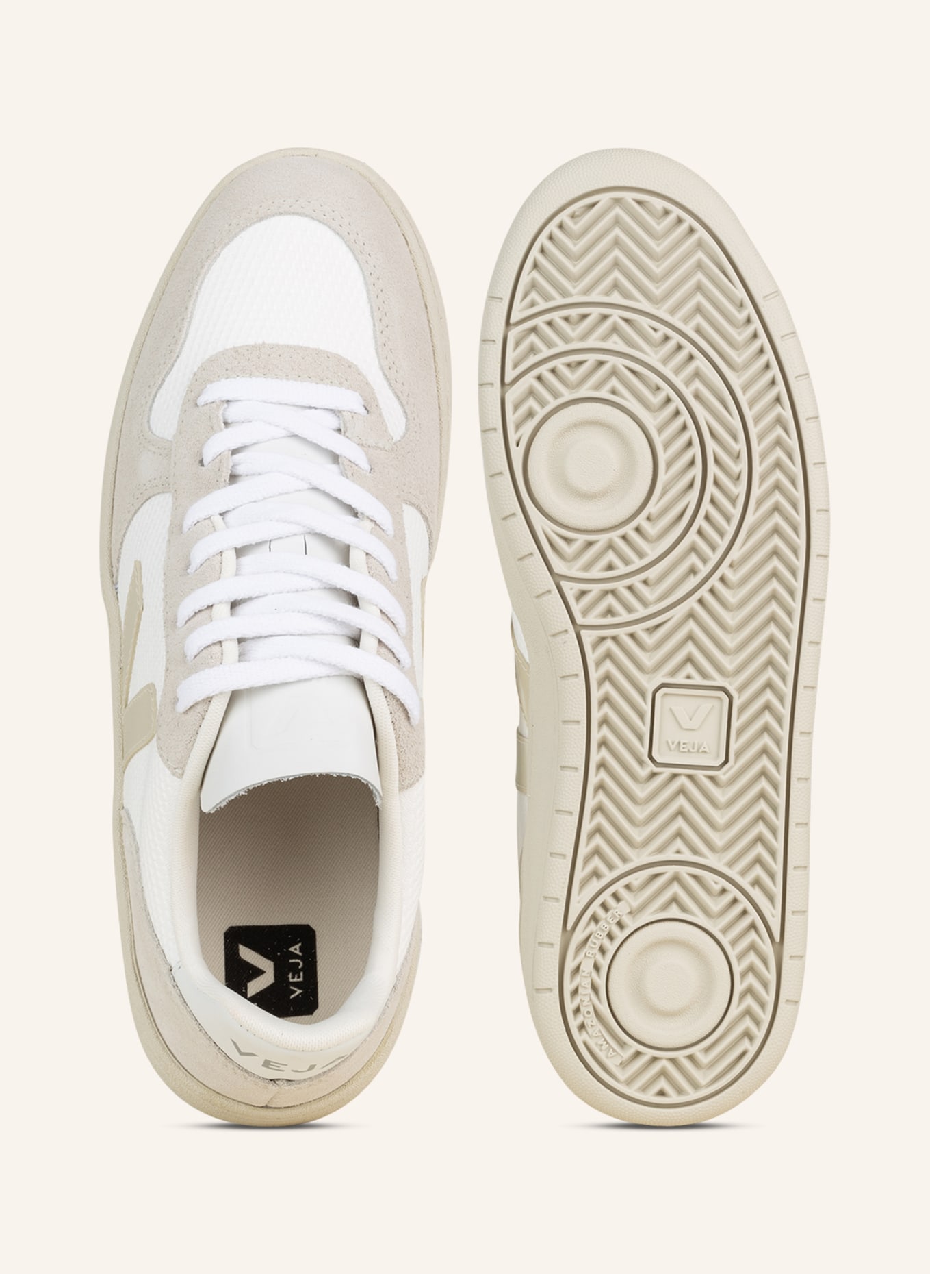VEJA Sneakers V-10 B-MESH, Color: WHITE/ CREAM (Image 5)