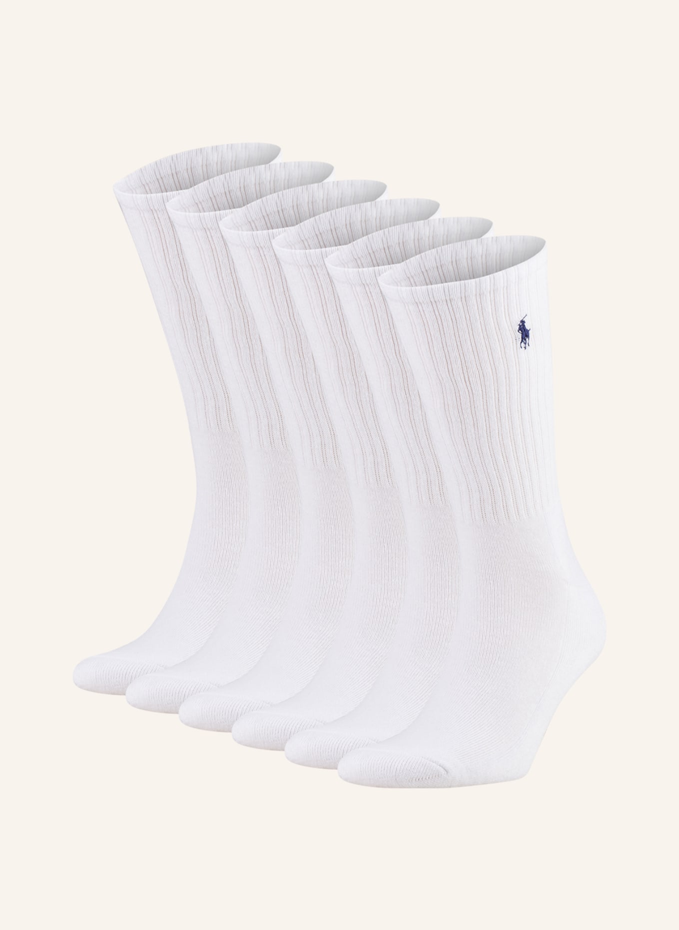 POLO RALPH LAUREN 6-pack socks , Color: 001 WHITE (Image 1)