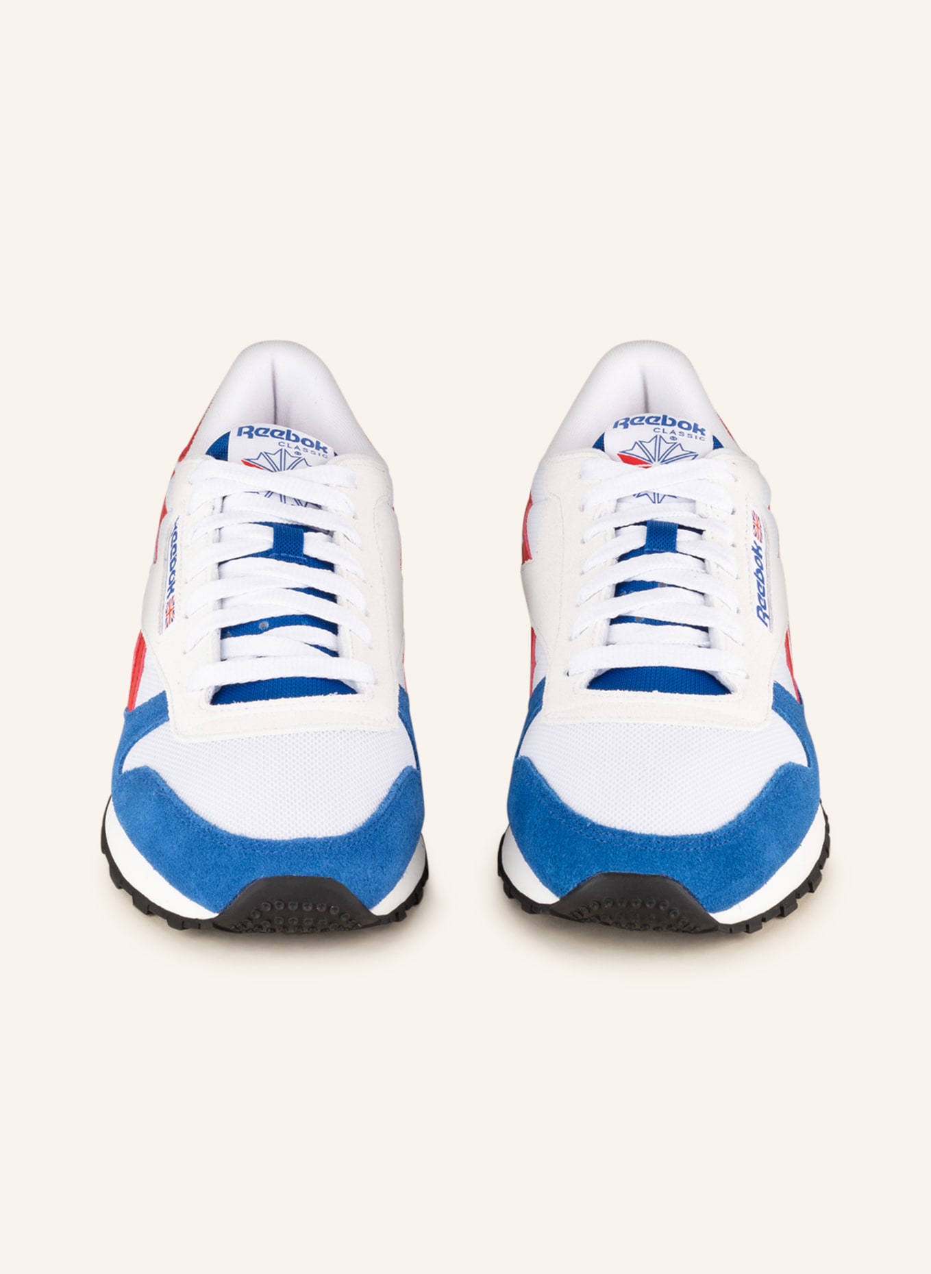 brillante Entrelazamiento alfiler Reebok Sneaker CLASSIC in blau/ rot/ weiss | Breuninger