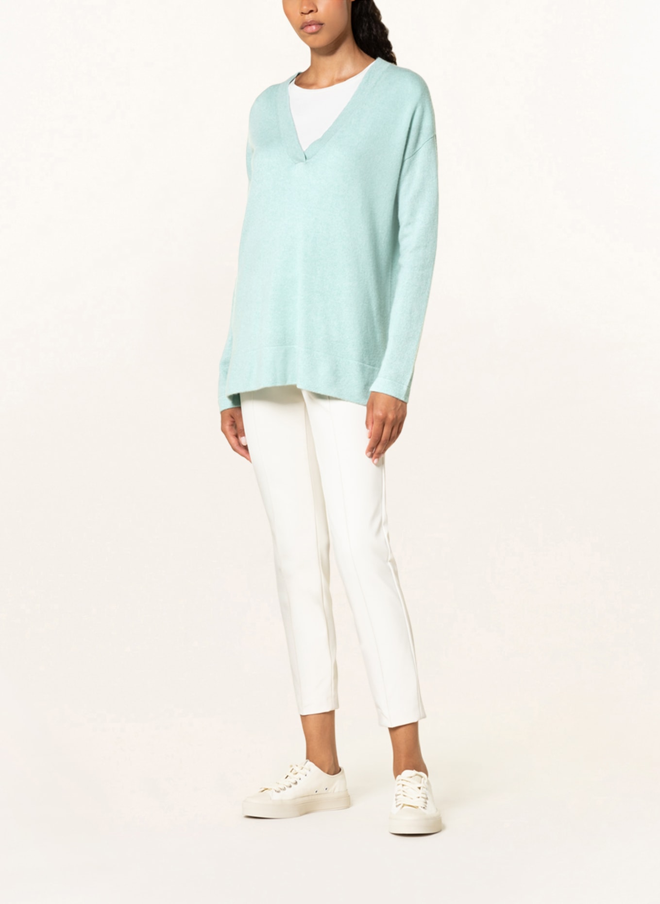 lilienfels Cashmere sweater, Color: LIGHT GREEN (Image 2)