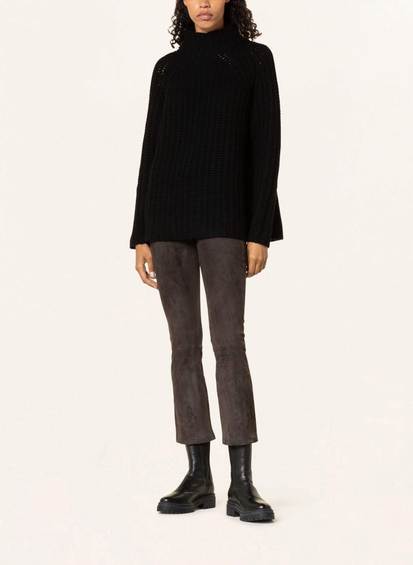 lilienfels Sweater with cashmere, Color: BLACK (Image 2)
