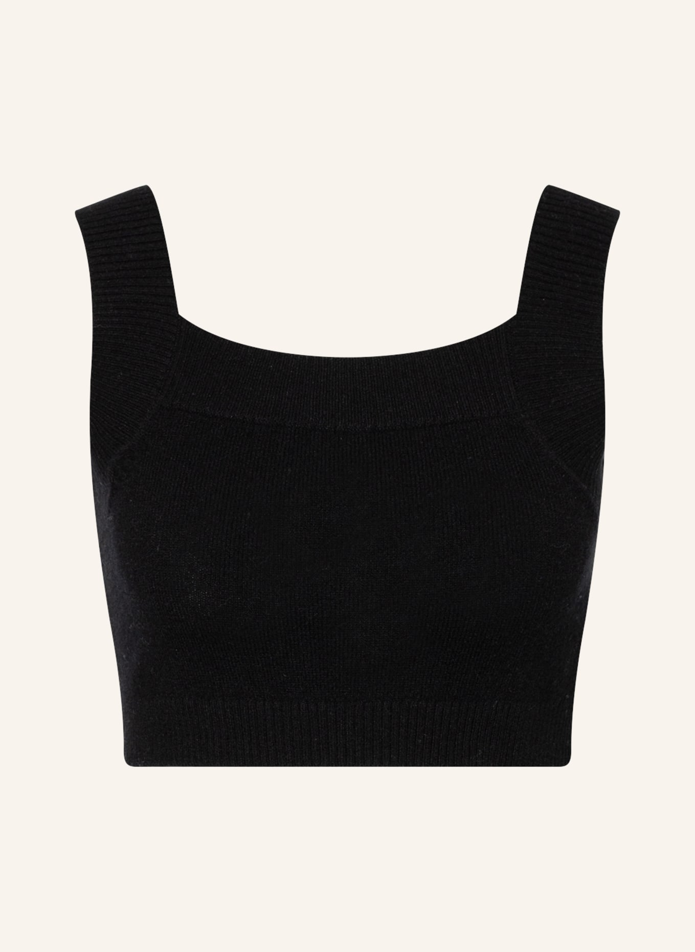 lilienfels Cropped knit top in cashmere, Color: BLACK (Image 1)