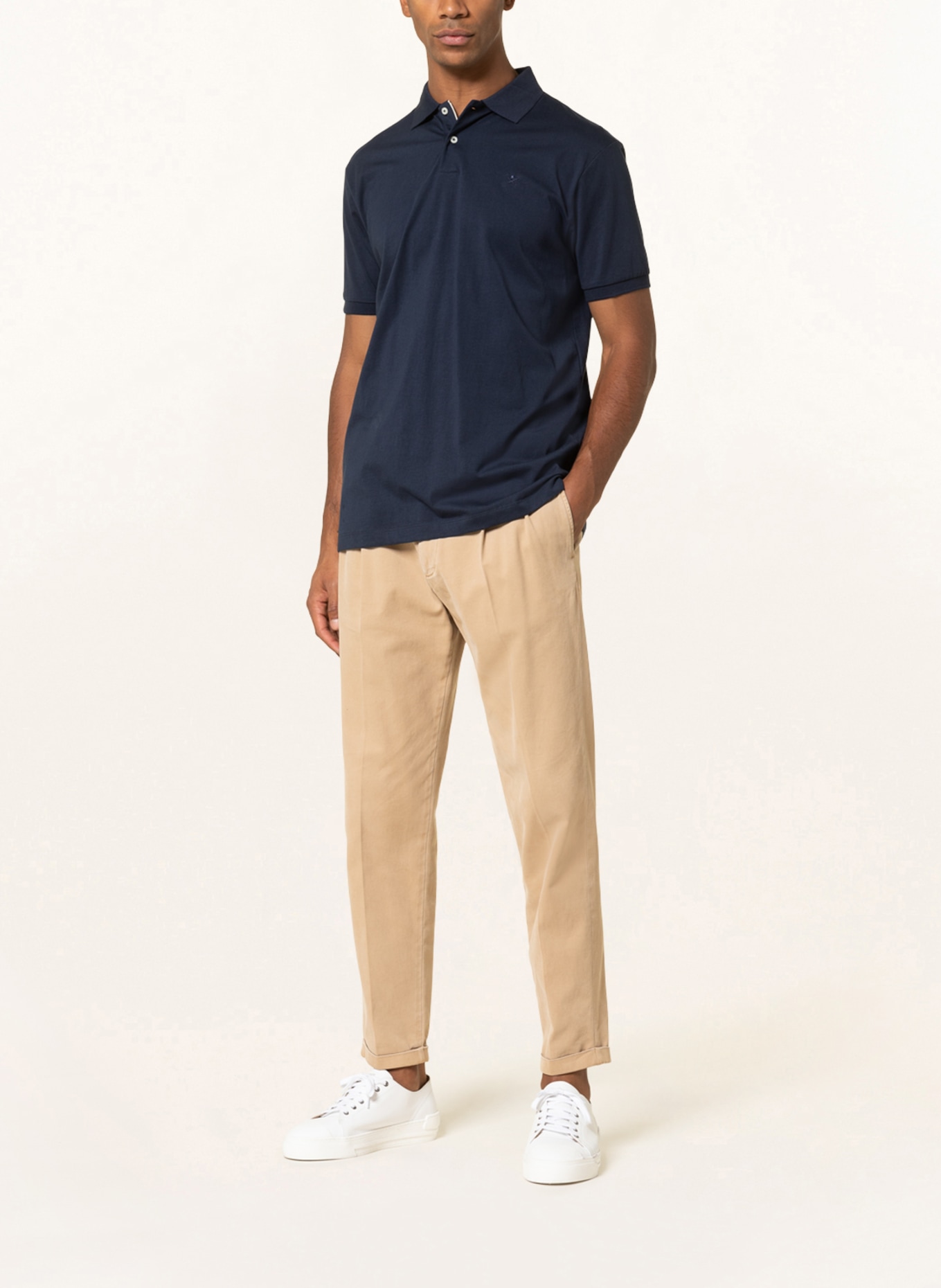 HACKETT LONDON Jersey polo short classic fit, Color: DARK BLUE (Image 2)