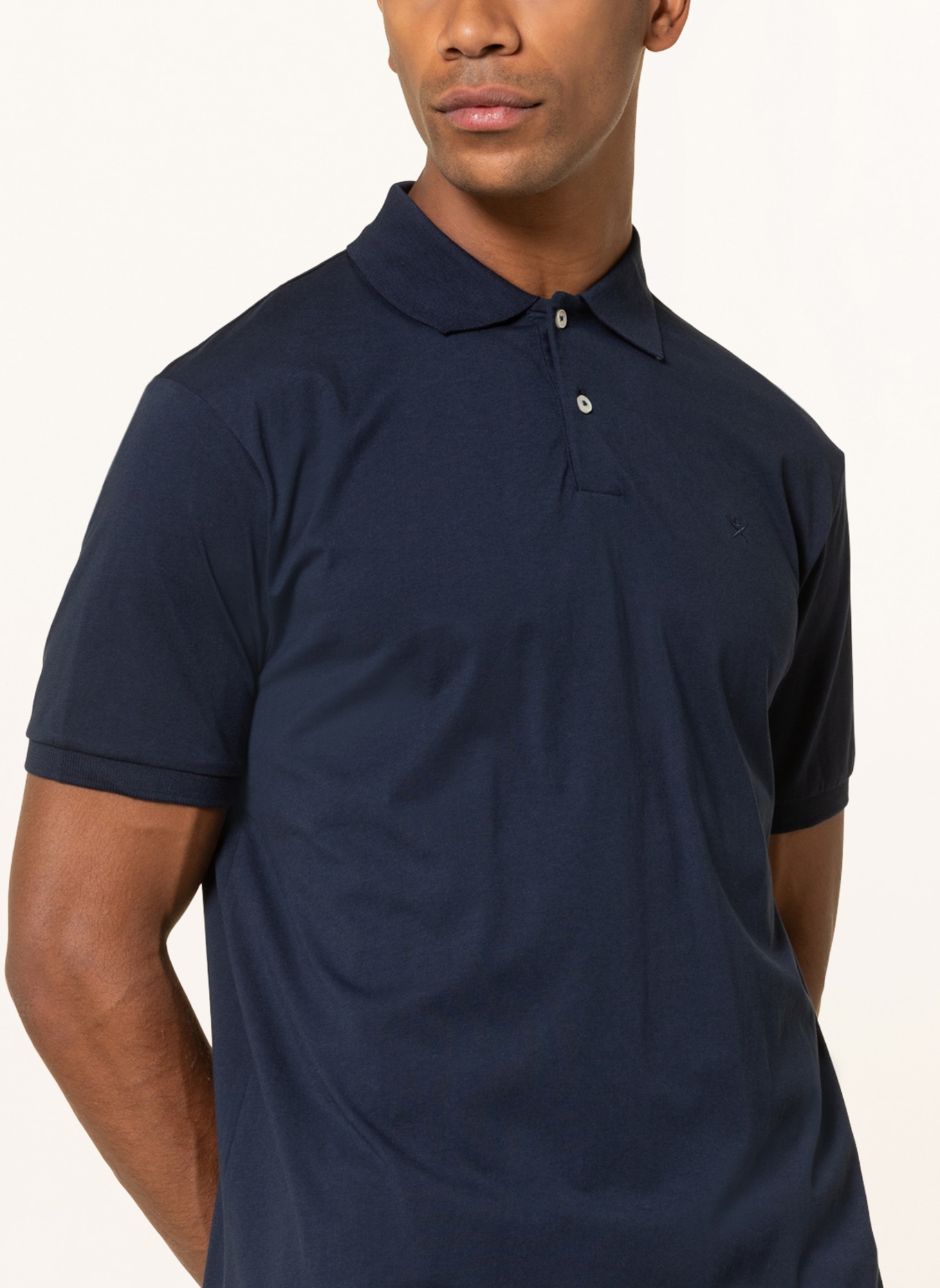 HACKETT LONDON Jersey polo short classic fit, Color: DARK BLUE (Image 4)