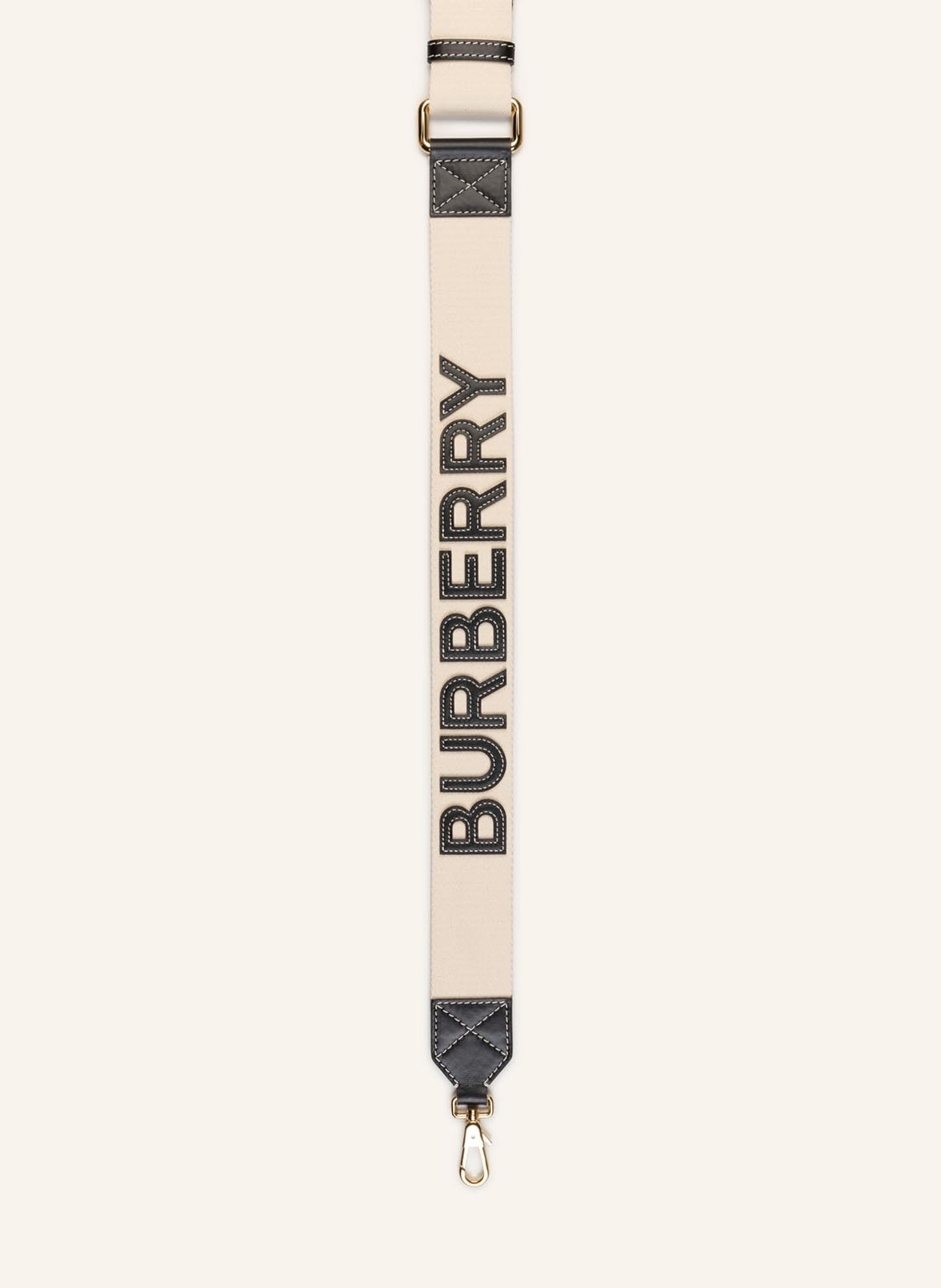 BURBERRY Shoulder straps, Color: ECRU/ BLACK (Image 1)