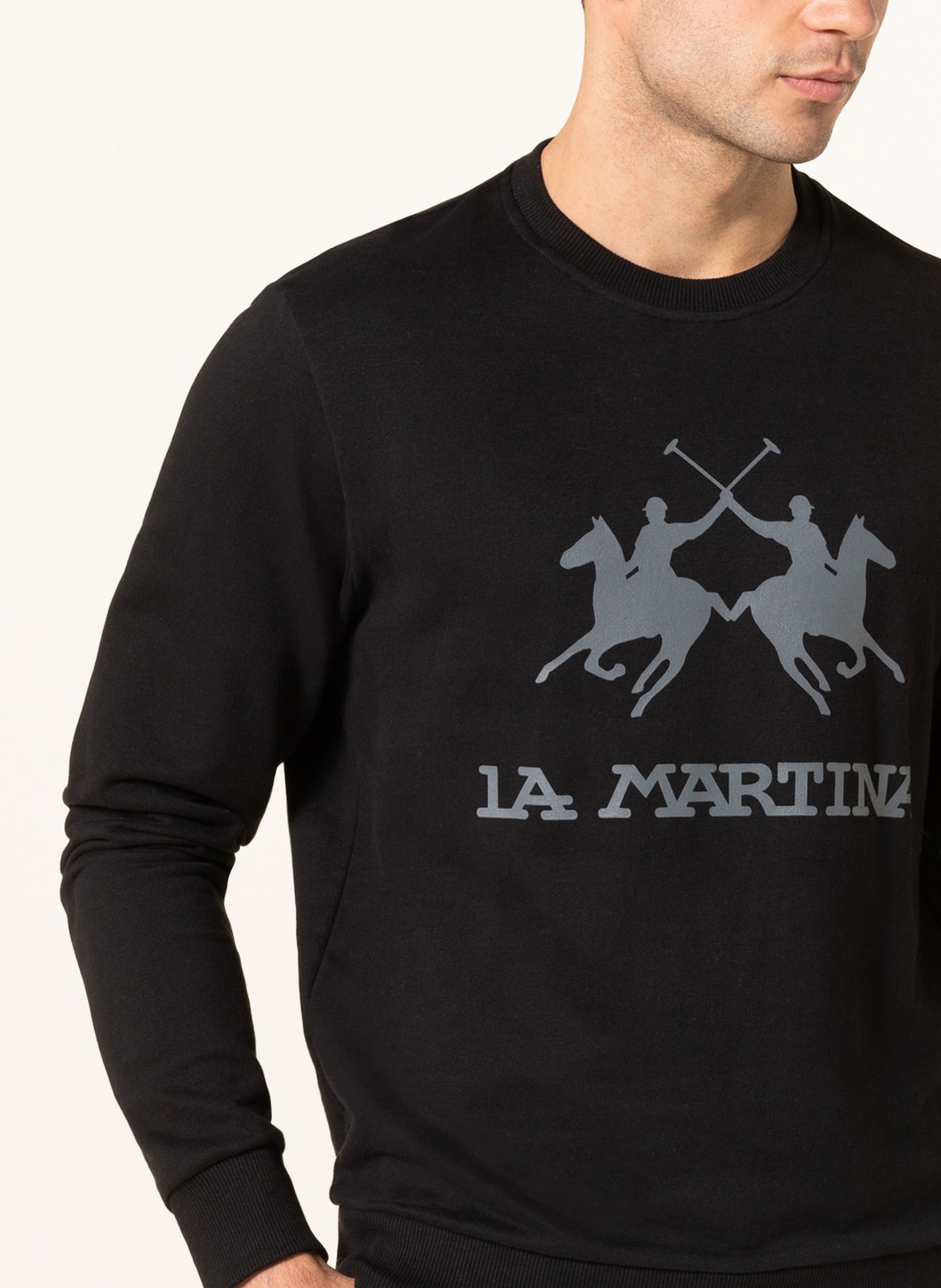 LA MARTINA Sweatshirt , Color: BLACK (Image 4)