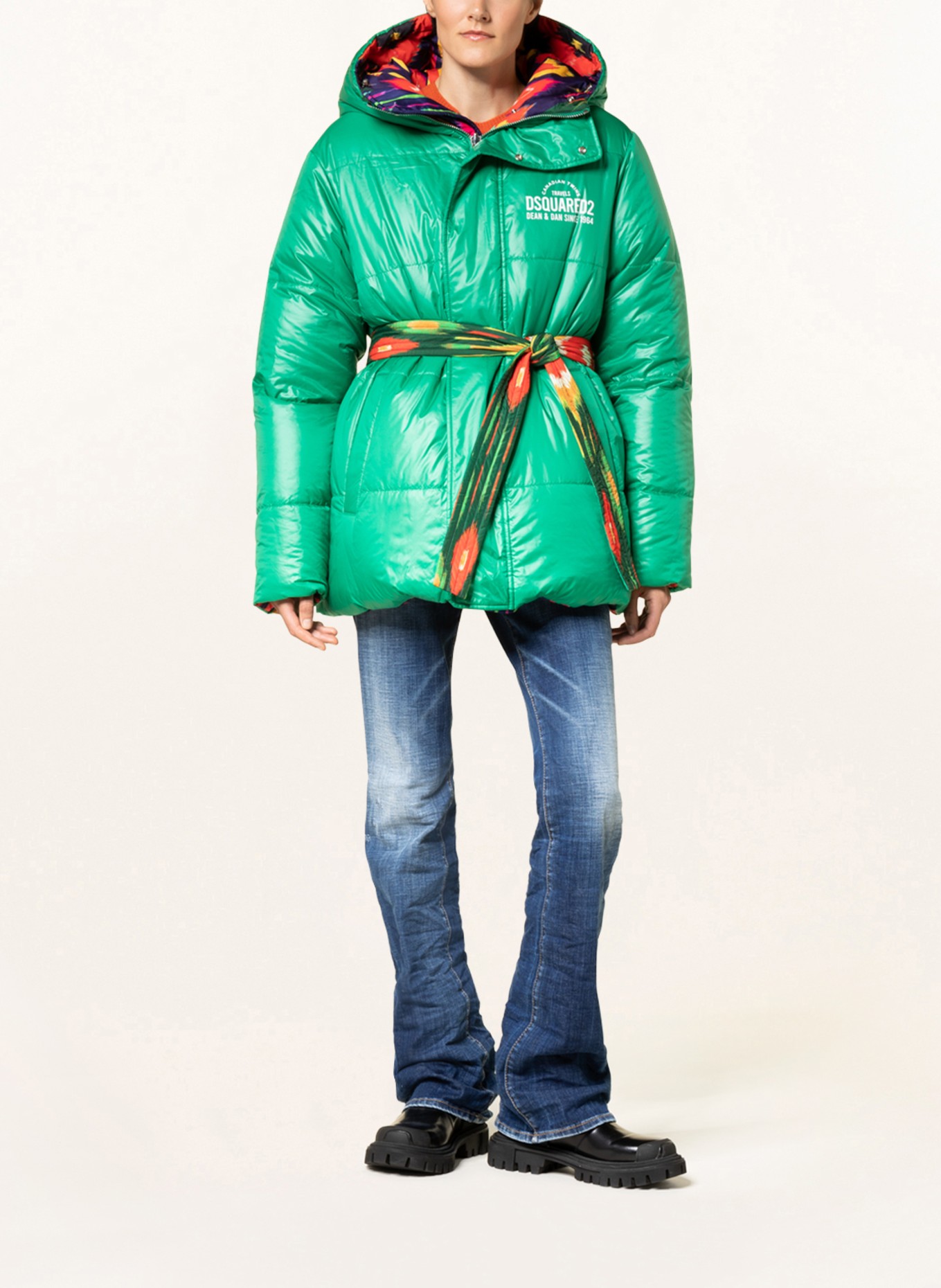 DSQUARED2 Reversible down jacket , Color: GREEN/ PURPLE (Image 2)