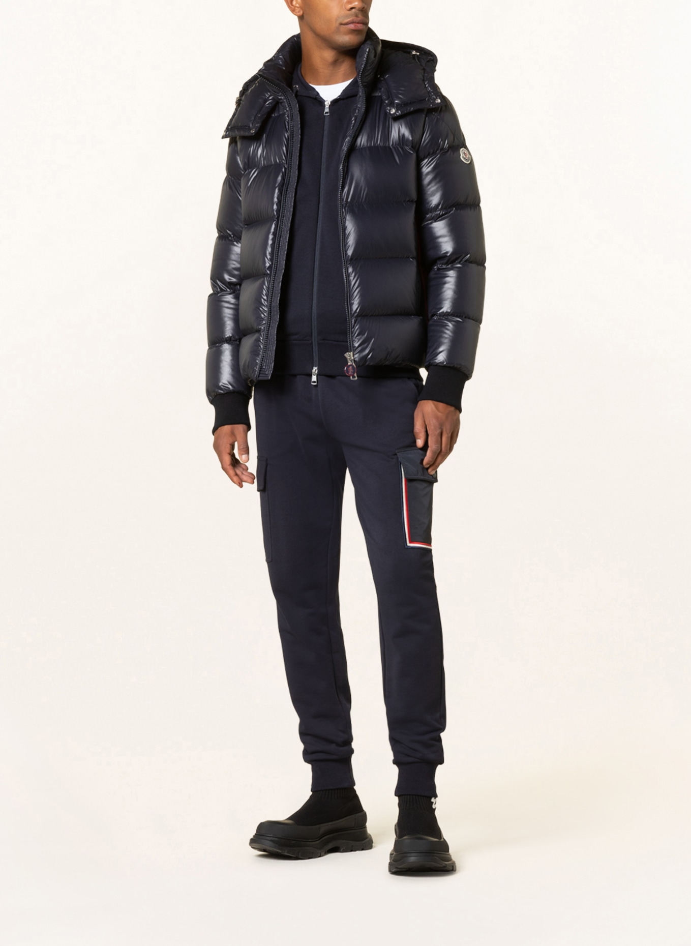 MONCLER Down jacket LUNETIERE with removable hood, Color: DARK BLUE (Image 2)