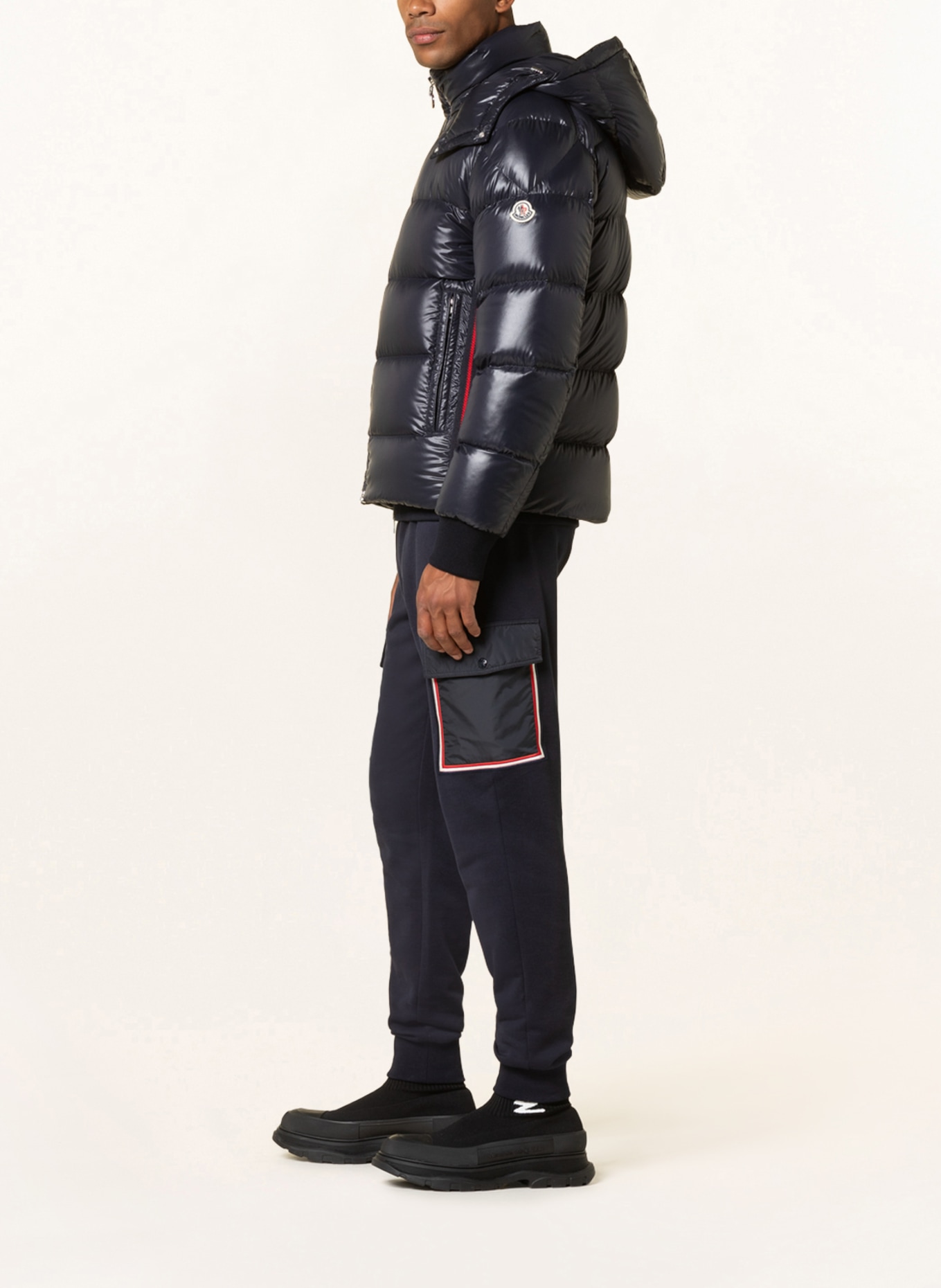 MONCLER Down jacket LUNETIERE with removable hood, Color: DARK BLUE (Image 4)