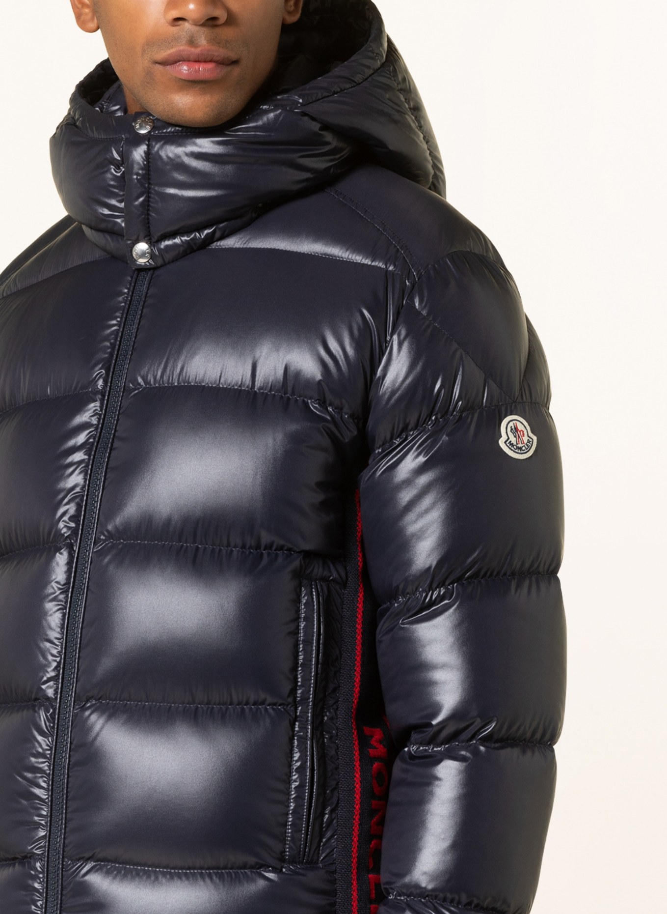 MONCLER Down jacket LUNETIERE with removable hood, Color: DARK BLUE (Image 5)