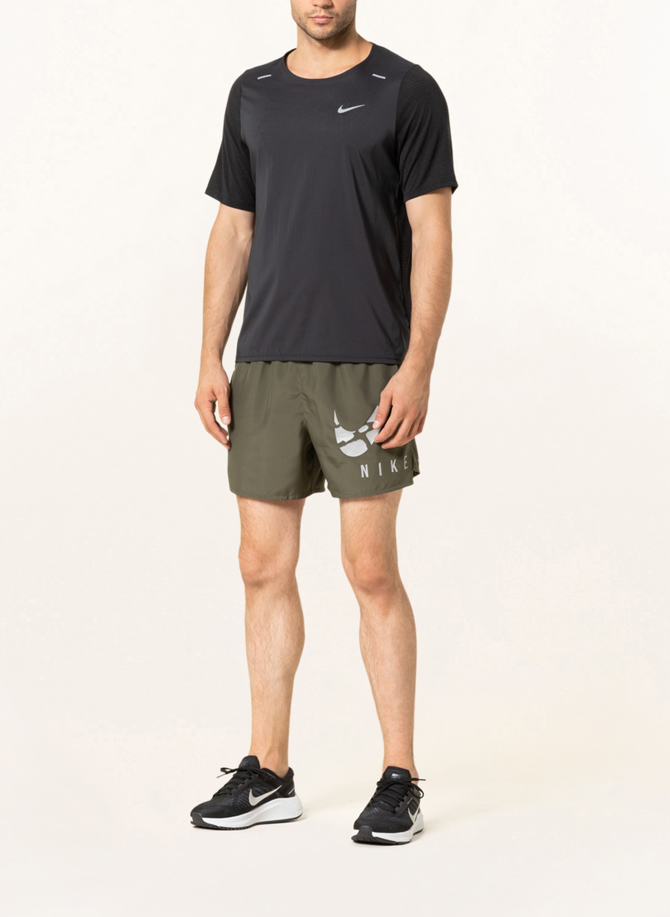 Nike 2-in-1 running shorts DRI-FIT CHALLENGER RUN DIVISION, Color: OLIVE (Image 2)