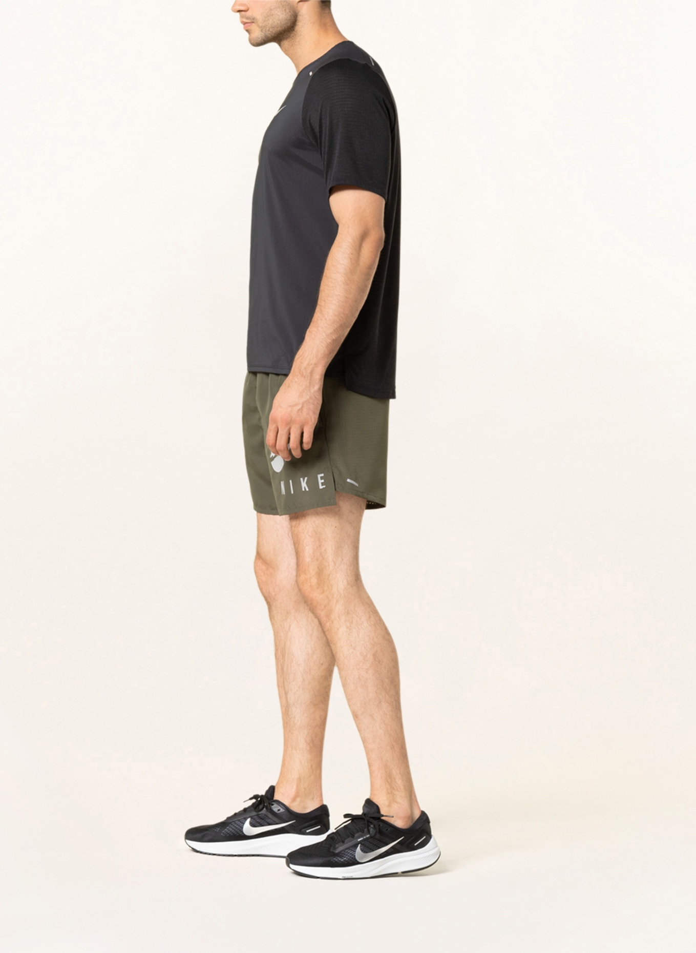 Nike 2-in-1 running shorts DRI-FIT CHALLENGER RUN DIVISION, Color: OLIVE (Image 4)