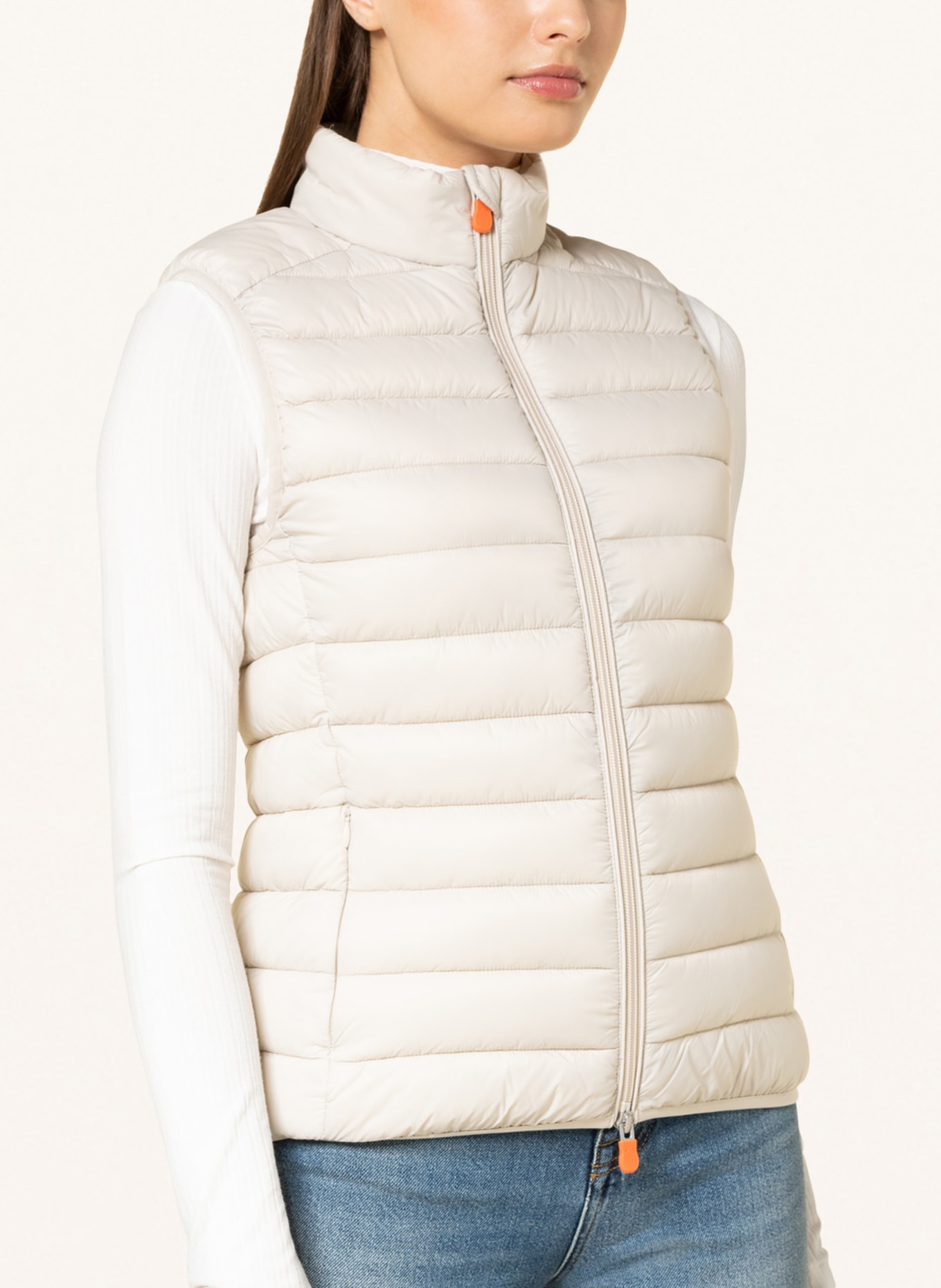 SAVE THE DUCK Quilted vest GIGA CHARLOTTE, Color: CREAM (Image 4)