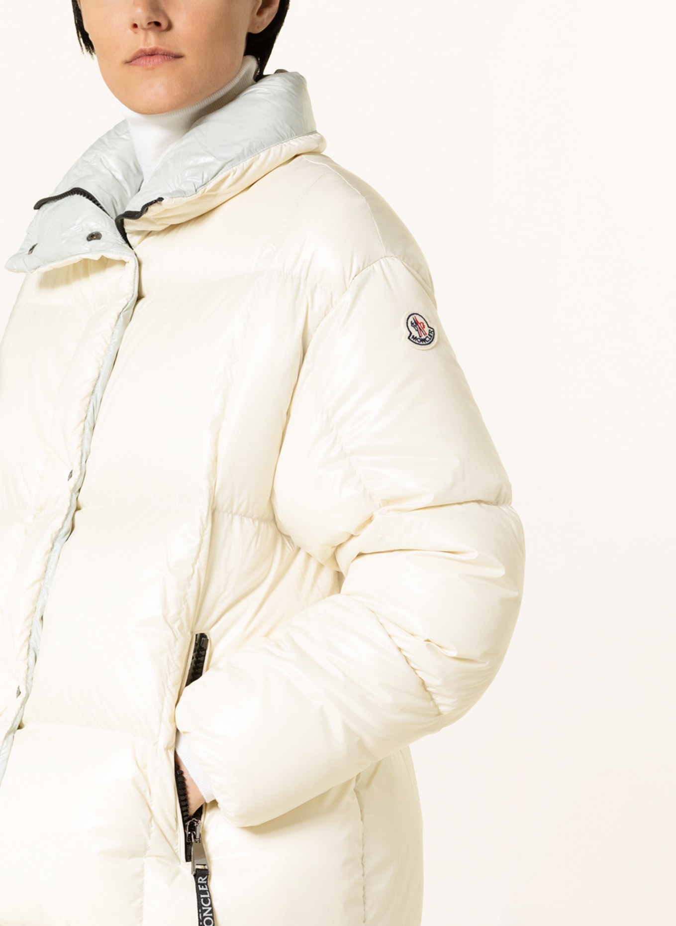 MONCLER Down jacket PARANA with removable hood, Color: WHITE (Image 6)