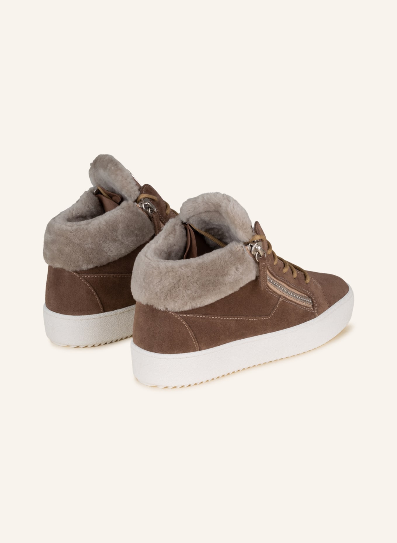 GIUSEPPE ZANOTTI DESIGN High top sneakers in brown