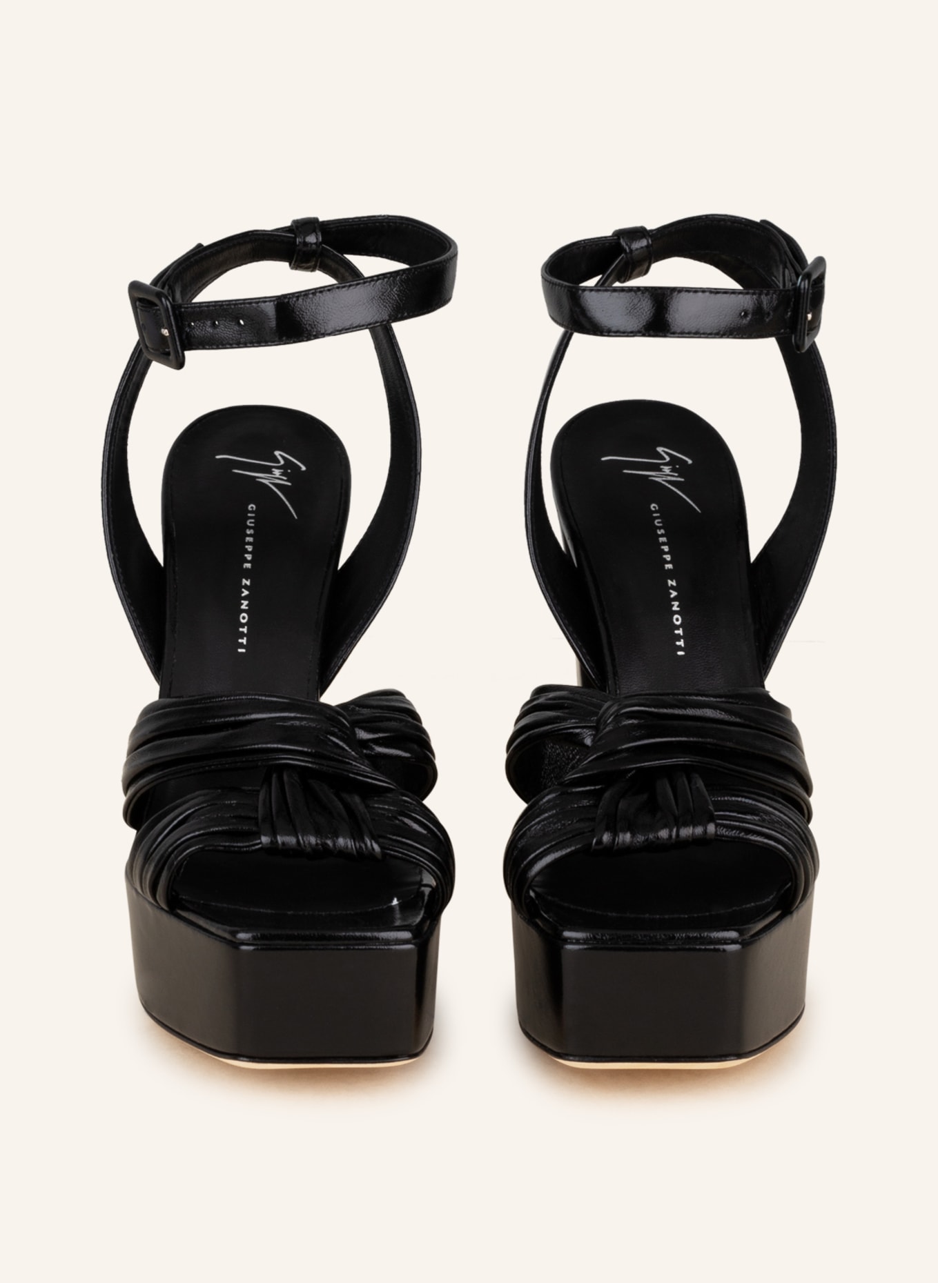 GIUSEPPE ZANOTTI DESIGN Platform sandals NEW YORK, Color: BLACK (Image 3)