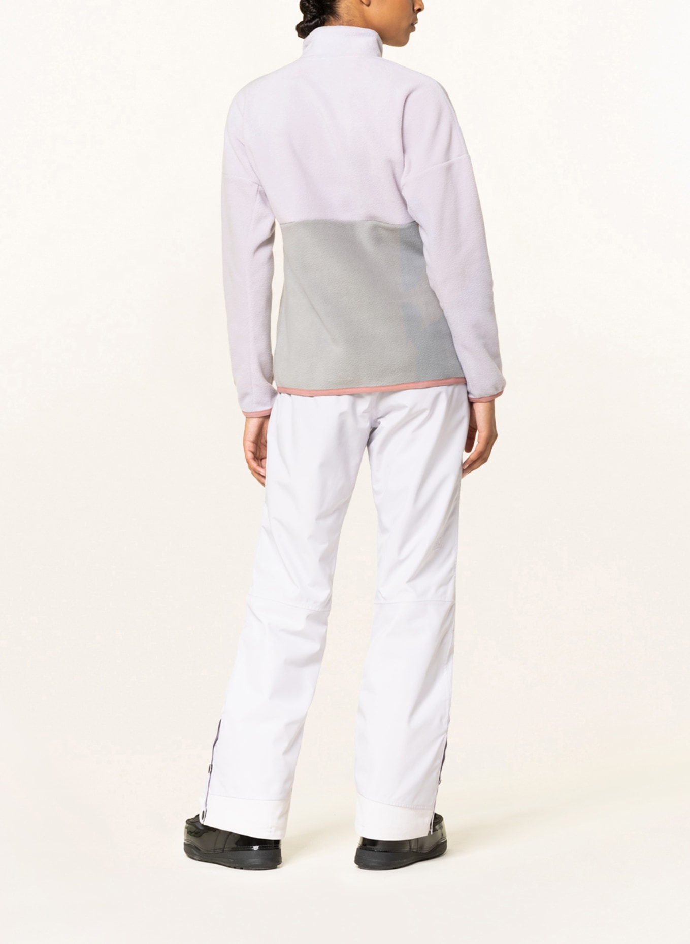 PICTURE Fleece sweater ARCCA, Color: LIGHT PURPLE/ LIGHT GRAY (Image 3)