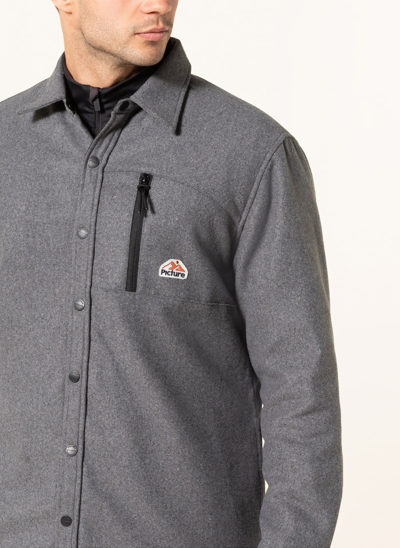 PICTURE Overshirt COLTONE, Color: GRAY (Image 4)