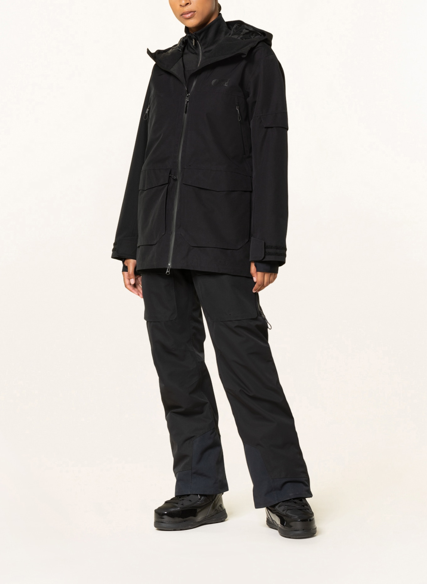 PICTURE Hardshell ski jacket U16, Color: BLACK (Image 2)