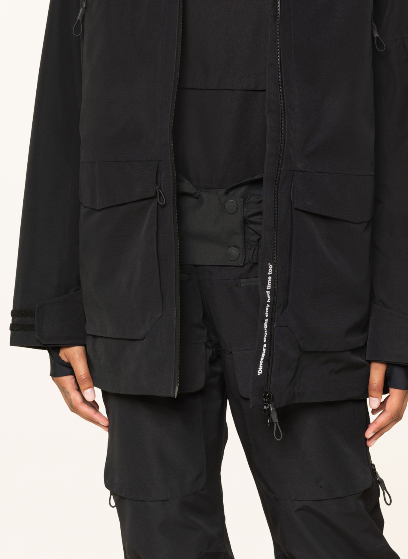 PICTURE Hardshell ski jacket U16, Color: BLACK (Image 6)