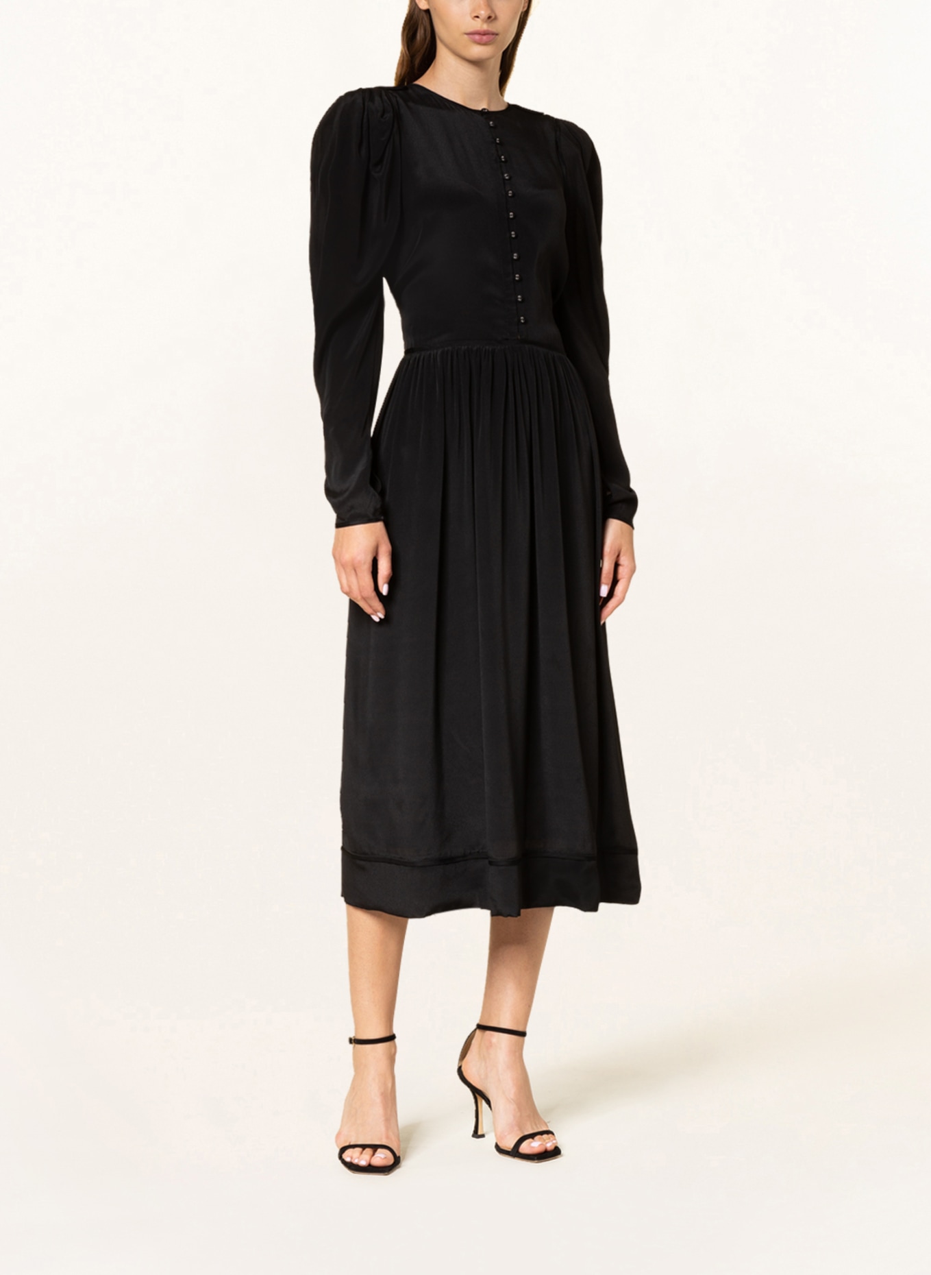 Magali Pascal Dress FRANCIS with silk, Color: BLACK (Image 2)