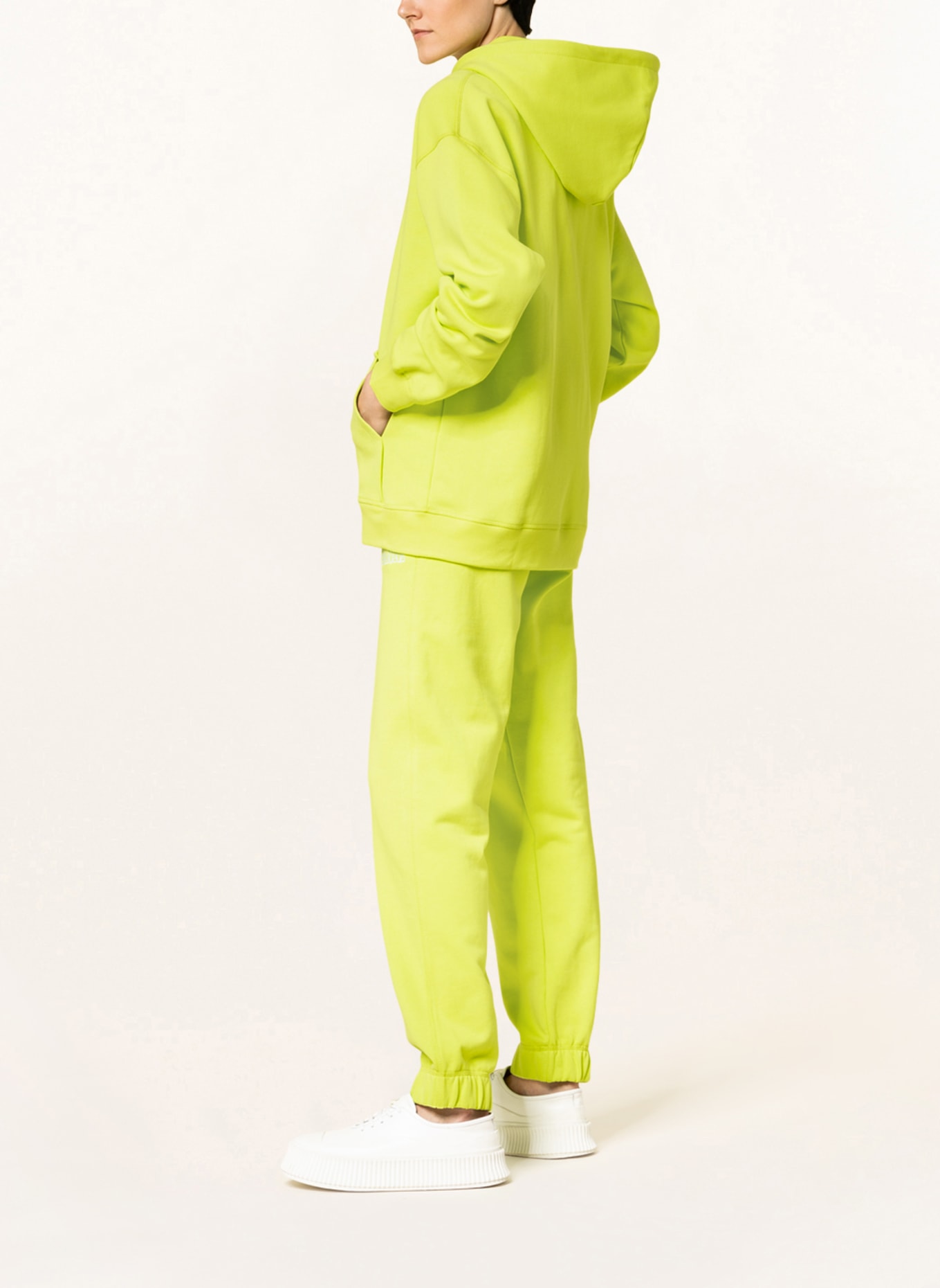 GANNI Sweat jacket, Color: NEON GREEN (Image 4)