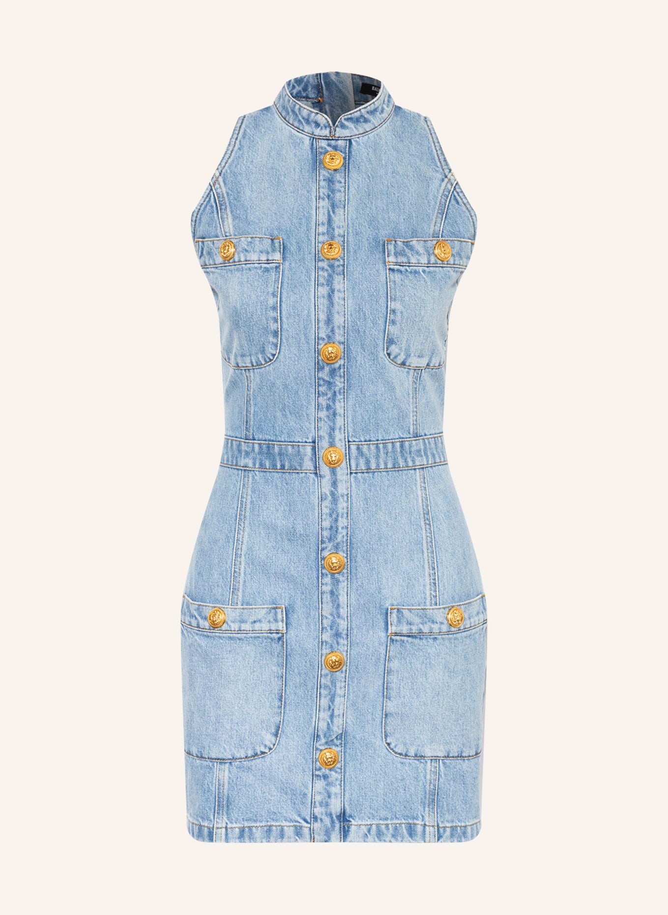 BALMAIN Sukienka jeansowa, Kolor: 6FC Bleu Jean Clair (Obrazek 1)