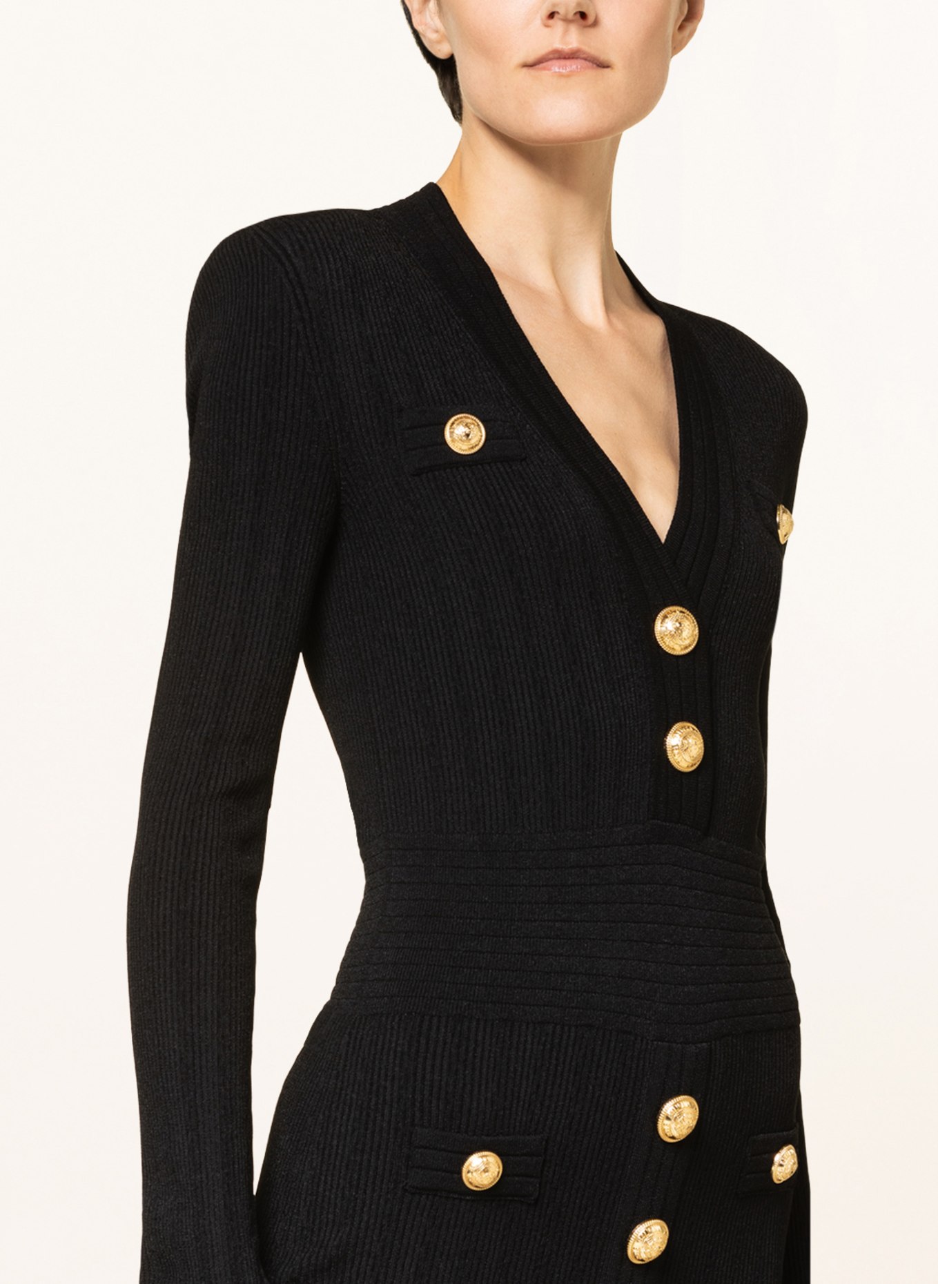 BALMAIN Knit dress, Color: BLACK (Image 4)