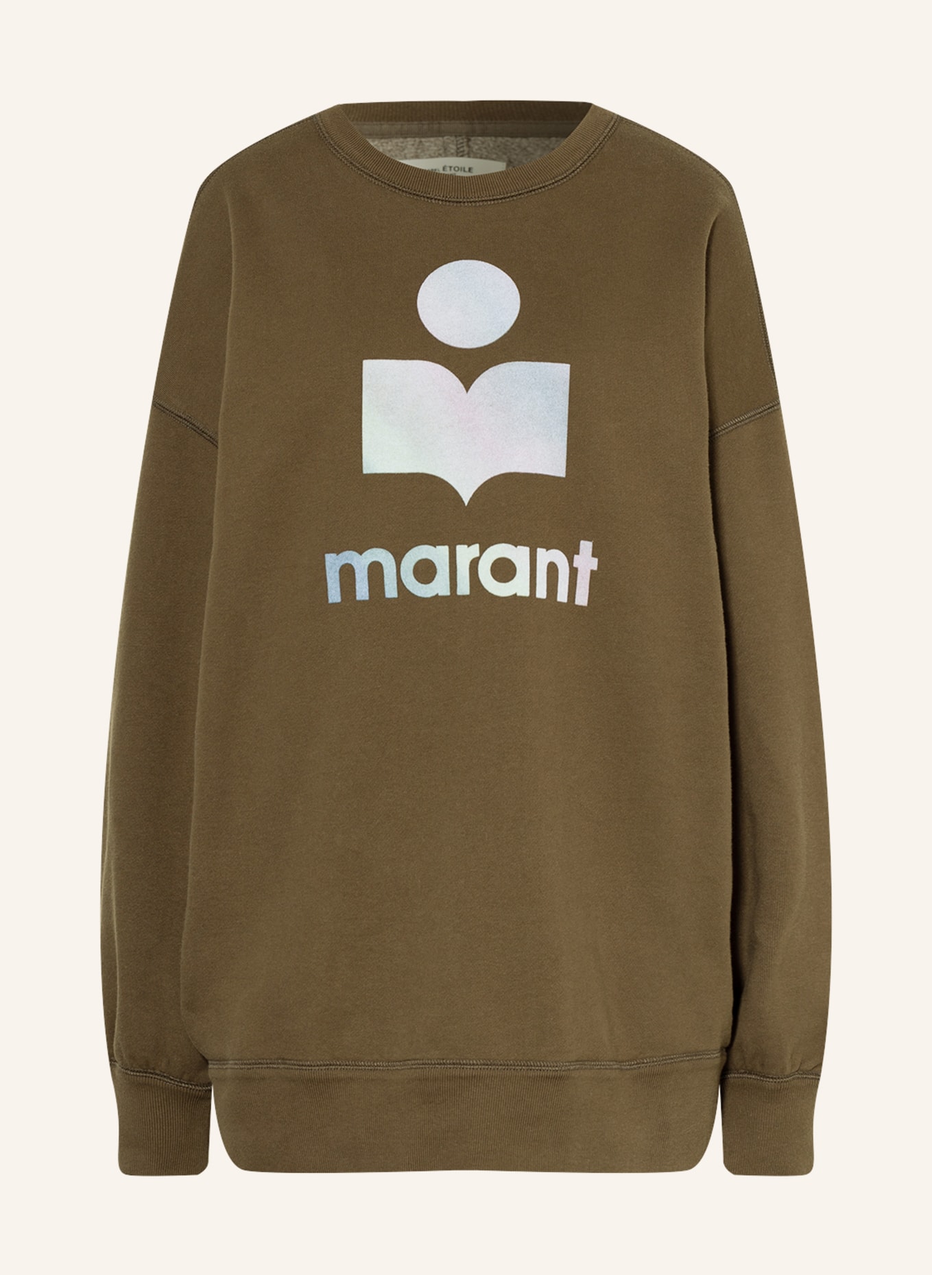 MARANT ÉTOILE Oversized sweatshirt MINDY, Color: KHAKI (Image 1)