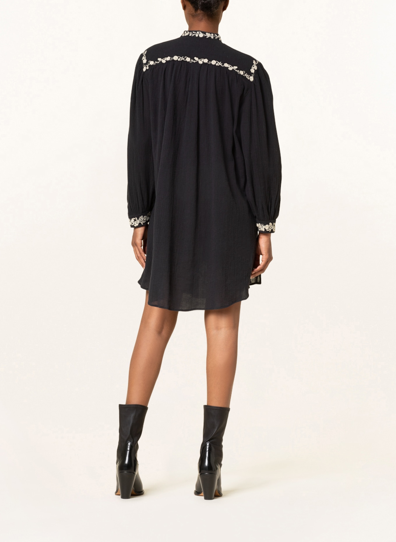 MARANT ÉTOILE Dress GENA, Color: BLACK/ CREAM (Image 3)