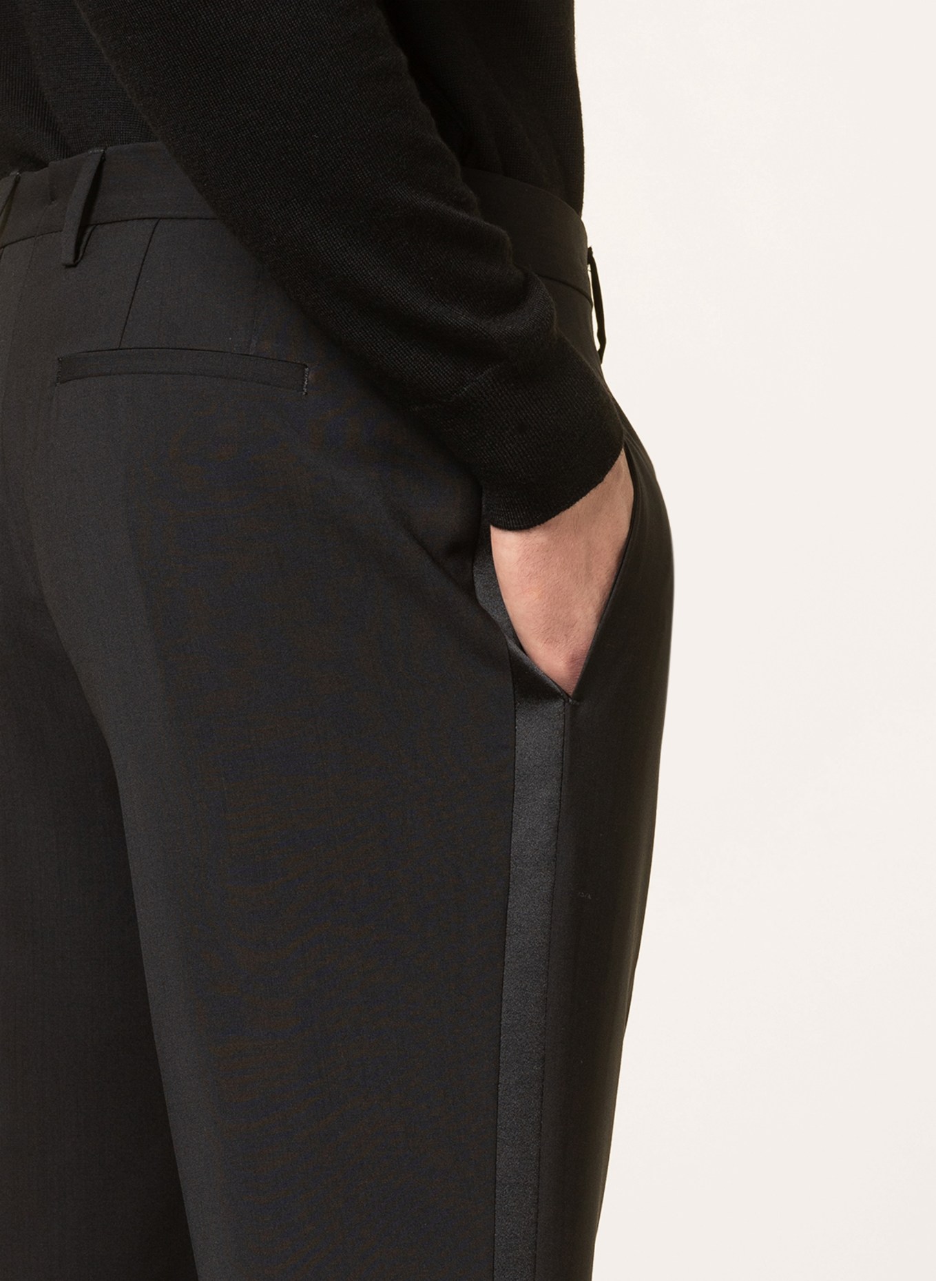 ETRO Spodnie garniturowe extra slim fit , Kolor: CZARNY (Obrazek 6)