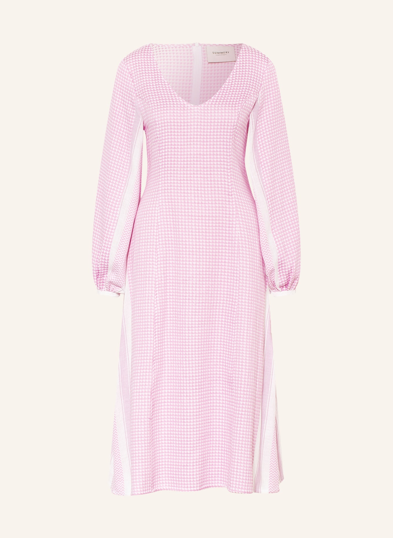 SUMMERY COPENHAGEN Dress FREYA, Color: WHITE/ PINK (Image 1)