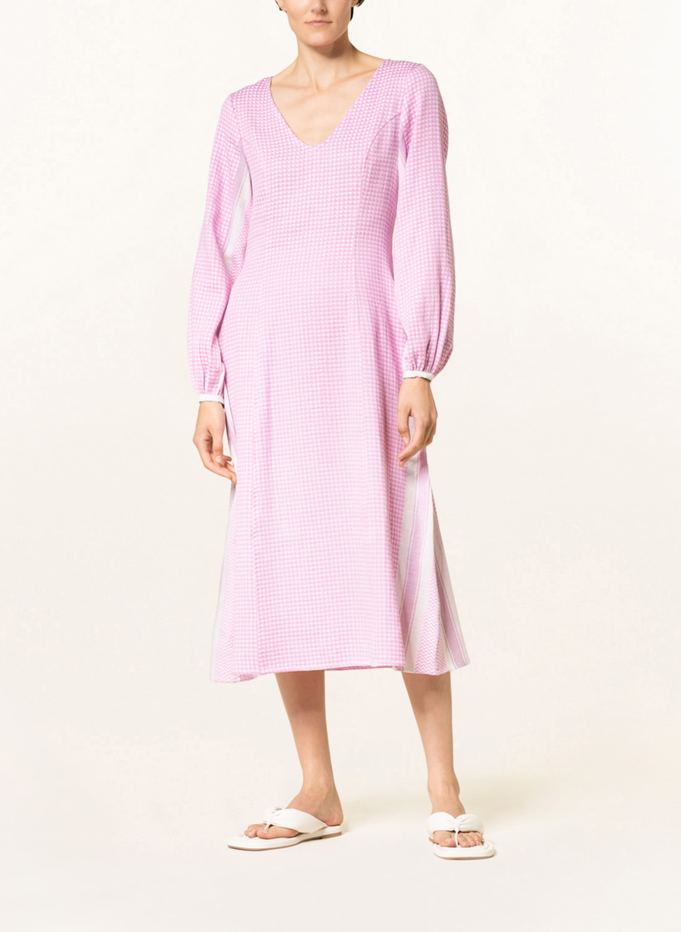 SUMMERY COPENHAGEN Dress FREYA, Color: WHITE/ PINK (Image 2)