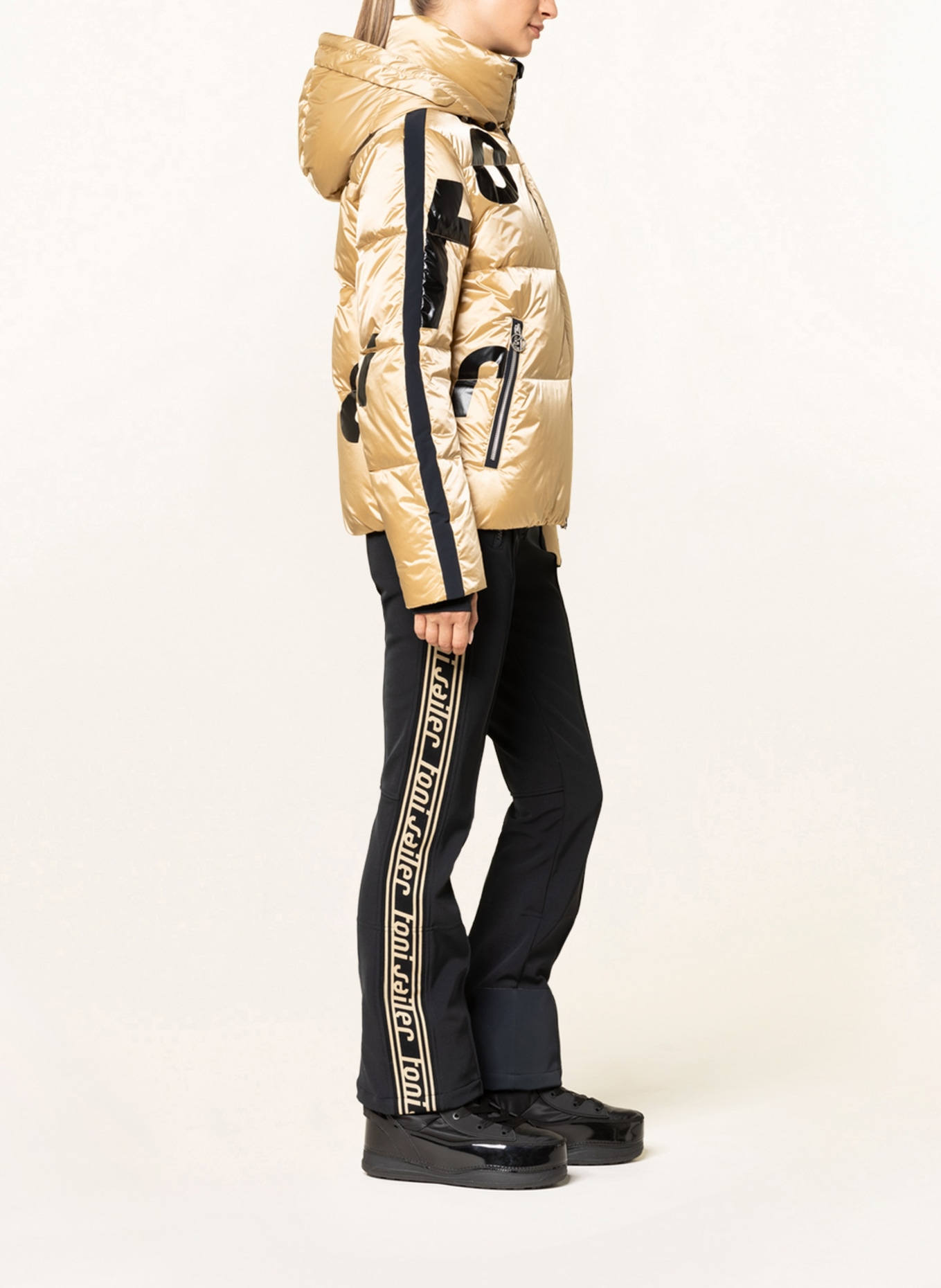 toni sailer Down ski jacket LOUSIA SPLENDID, Color: BEIGE/ BLACK (Image 4)