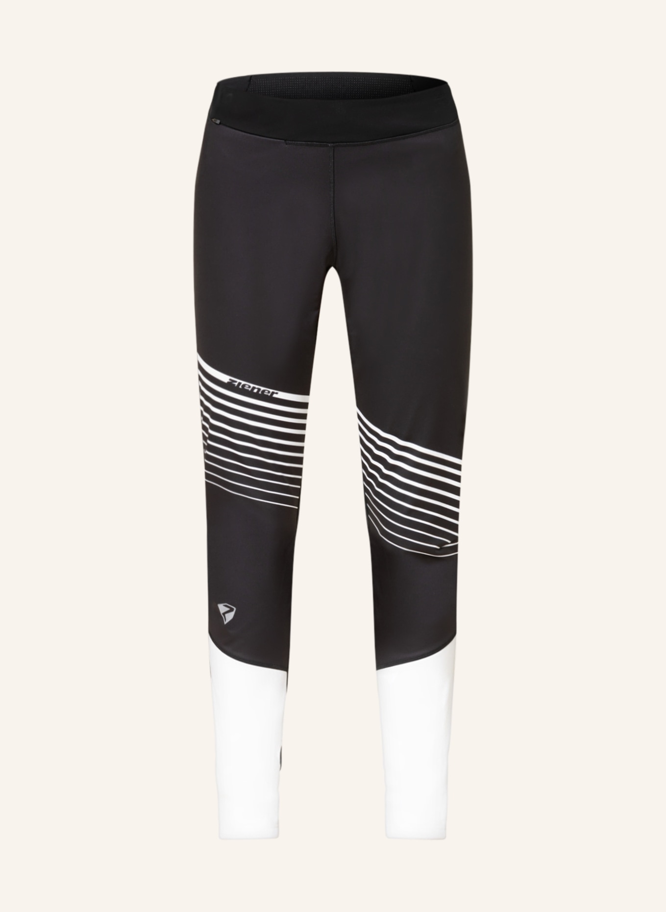 ziener Softshell ski pants NURA, Color: BLACK/ WHITE (Image 1)