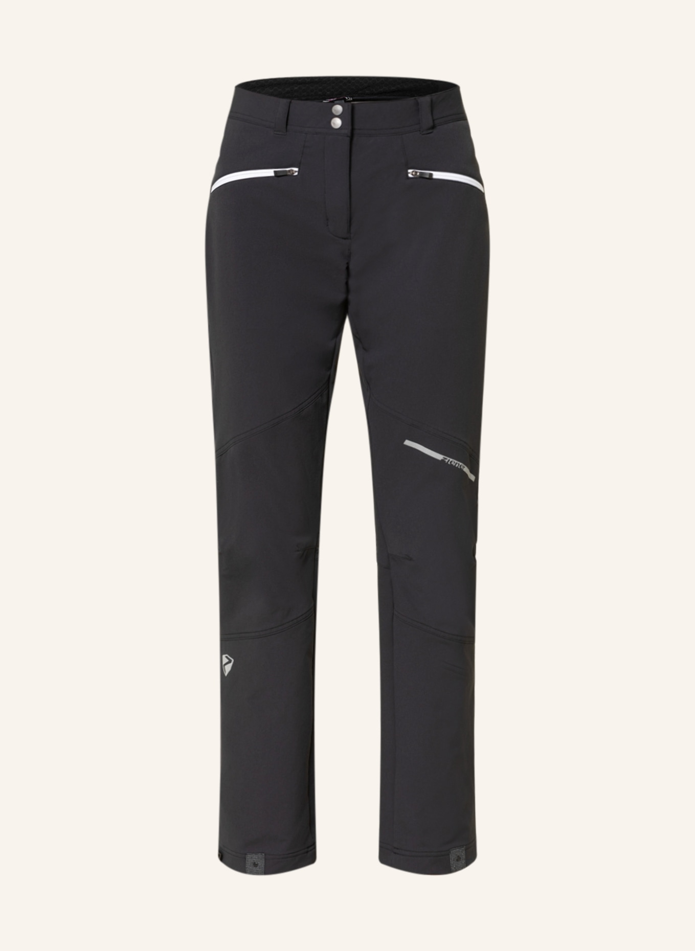 ziener Softshell ski pants NOREA, Color: BLACK (Image 1)