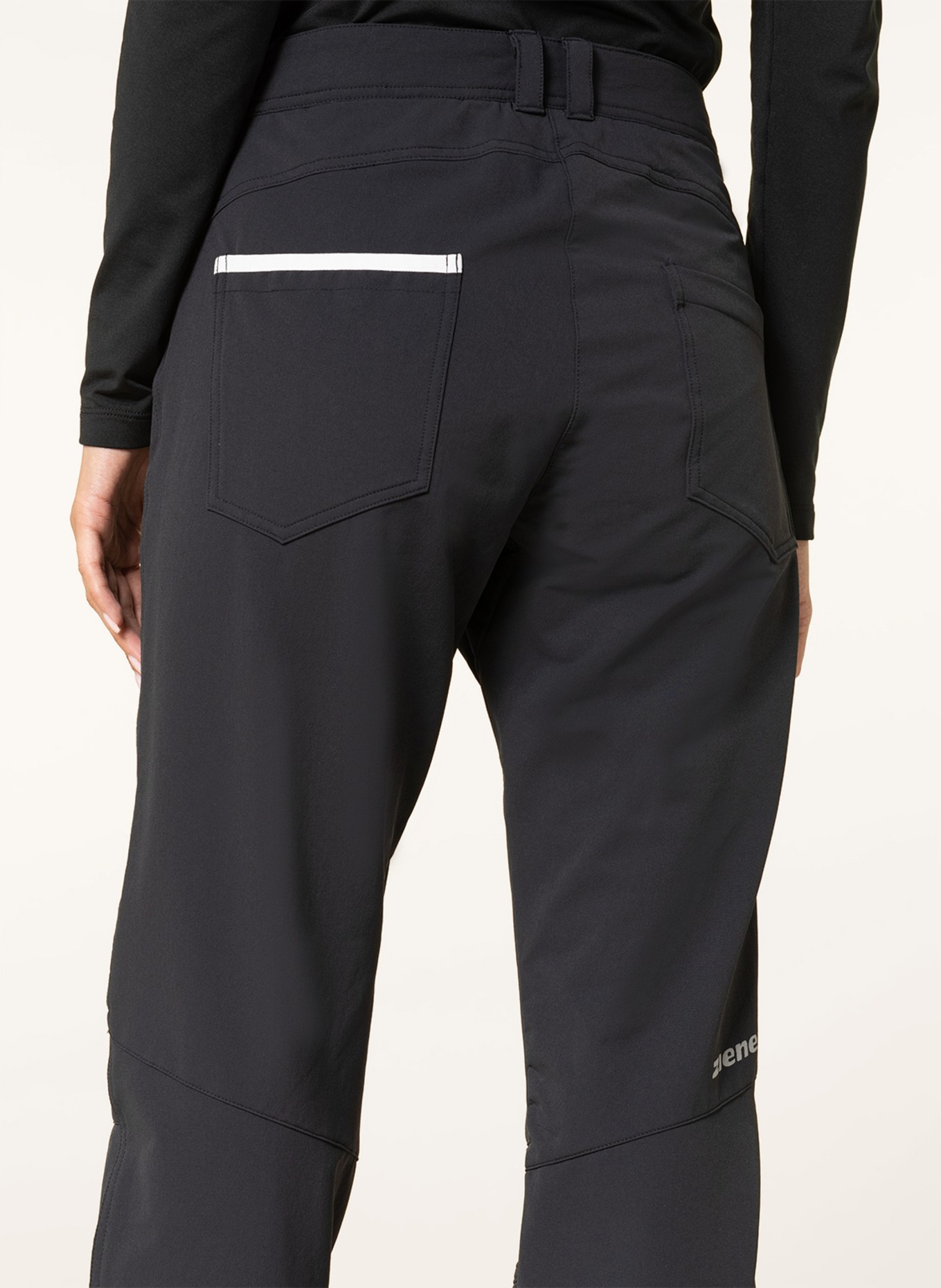 ziener Softshell ski pants NOREA, Color: BLACK (Image 5)