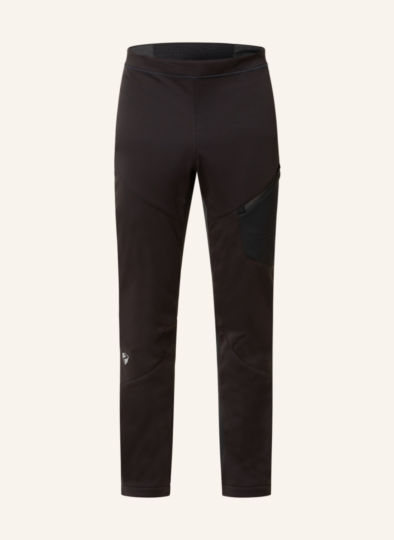 ziener Softshell ski pants NEBIL, Color: BLACK (Image 1)