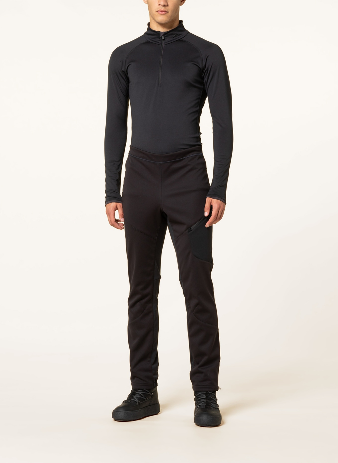 ziener Softshell ski pants NEBIL, Color: BLACK (Image 2)