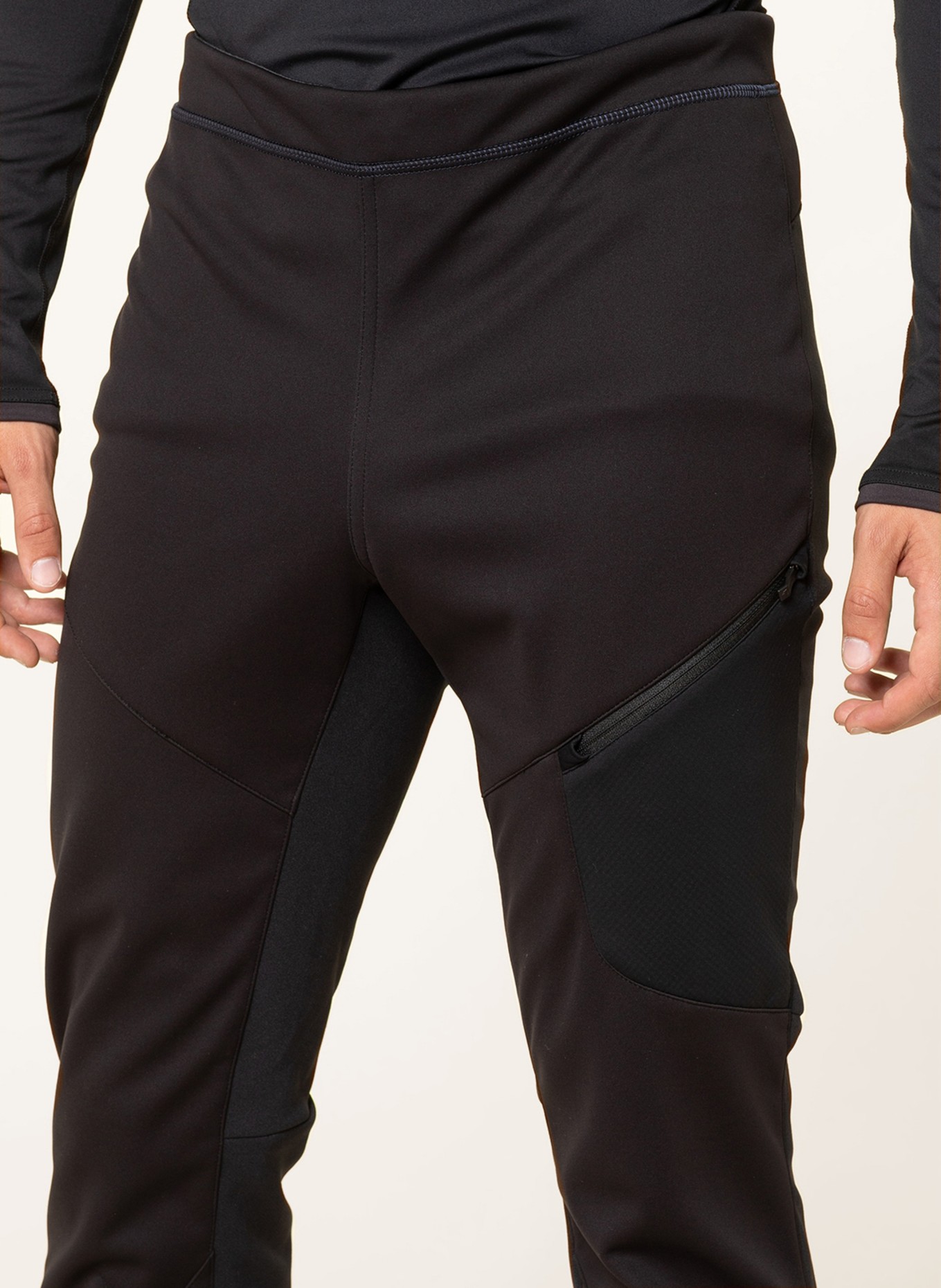 ziener Softshell ski pants NEBIL, Color: BLACK (Image 5)