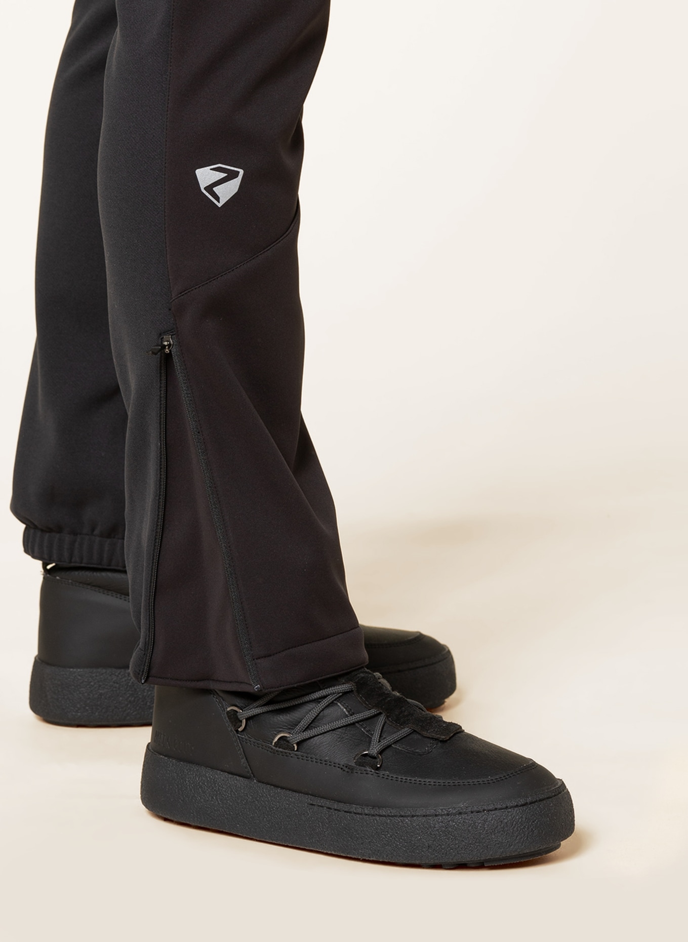 ziener Softshell ski pants NEBIL, Color: BLACK (Image 6)