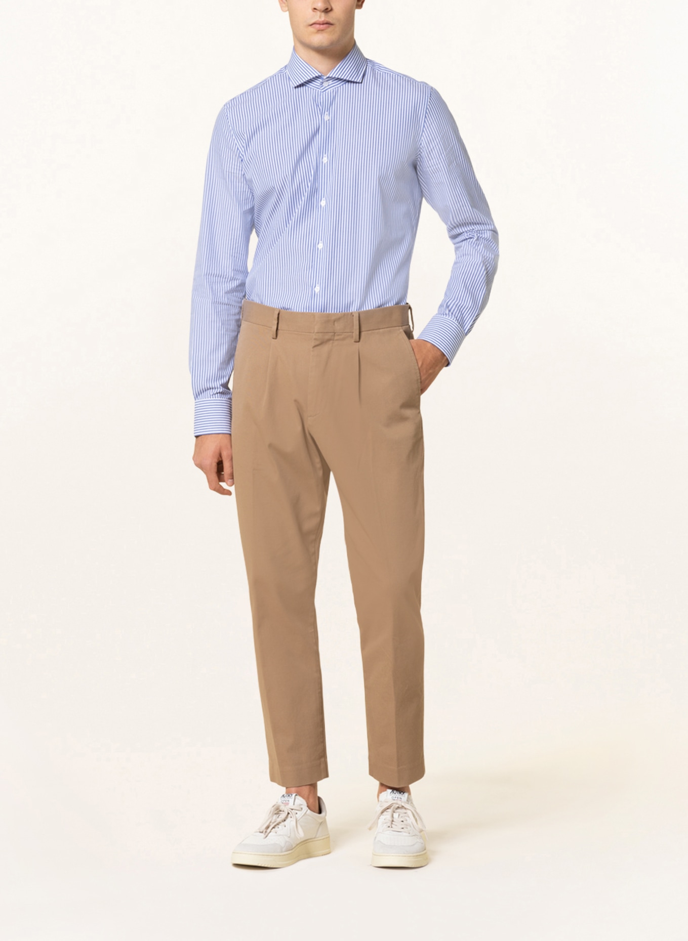 PAUL Shirt slim fit , Color: WHITE/ BLUE (Image 2)